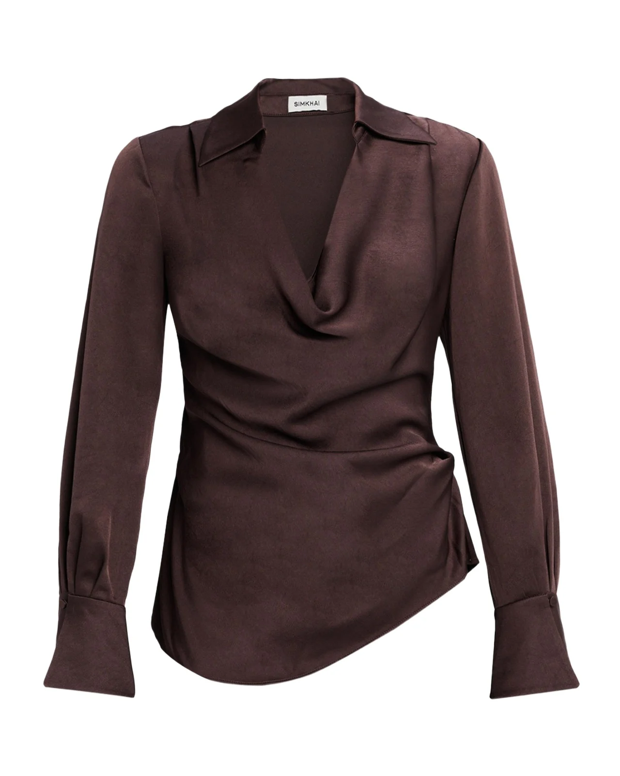 Symone Long-Sleeve Cowl-Neck Top Symone Long-Sleeve Cowl-Neck Top