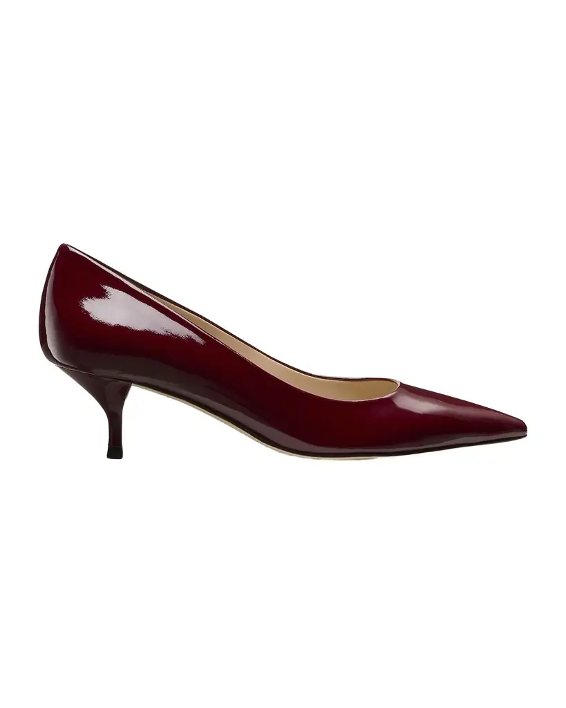 Stuart Weitzman 50mm Stuart Power Patent Leather Pumps | Image 1 Stuart Weitzman 50mm Stuart Power Patent Leather Pumps | Image 1