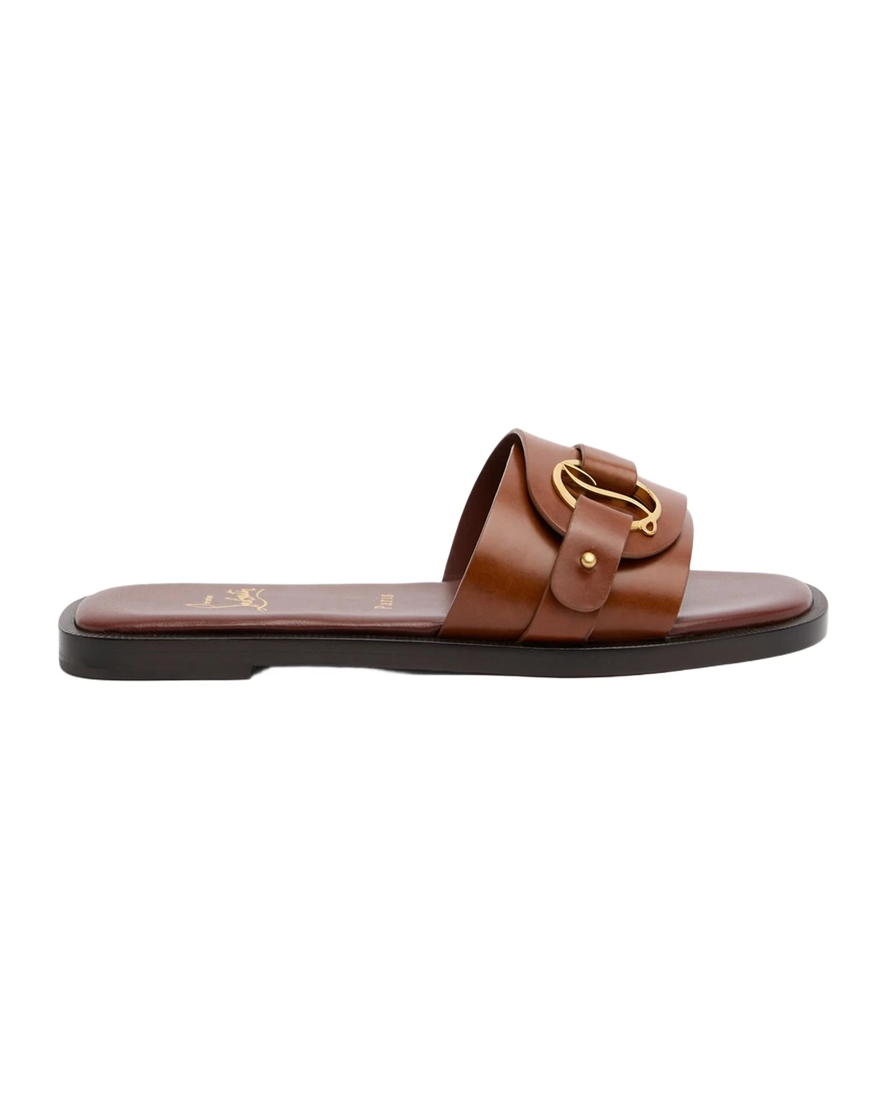 Her in Roma Leather Slide Sandals