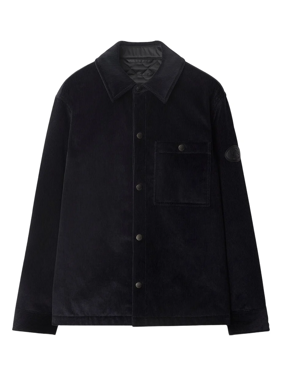 Burberry Men's Corduroy Knight Stamp Chore Jacket