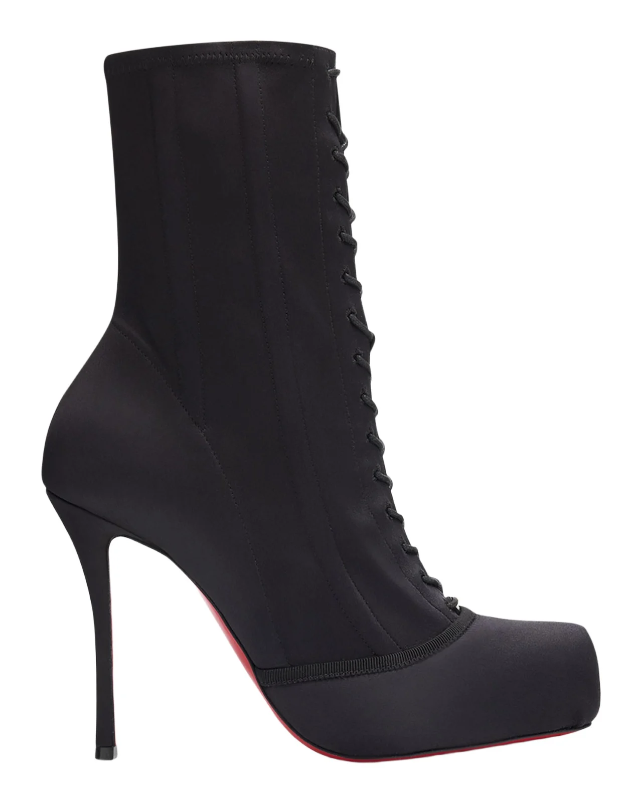 Christian Louboutin 100mm Pavlova Satin Booties