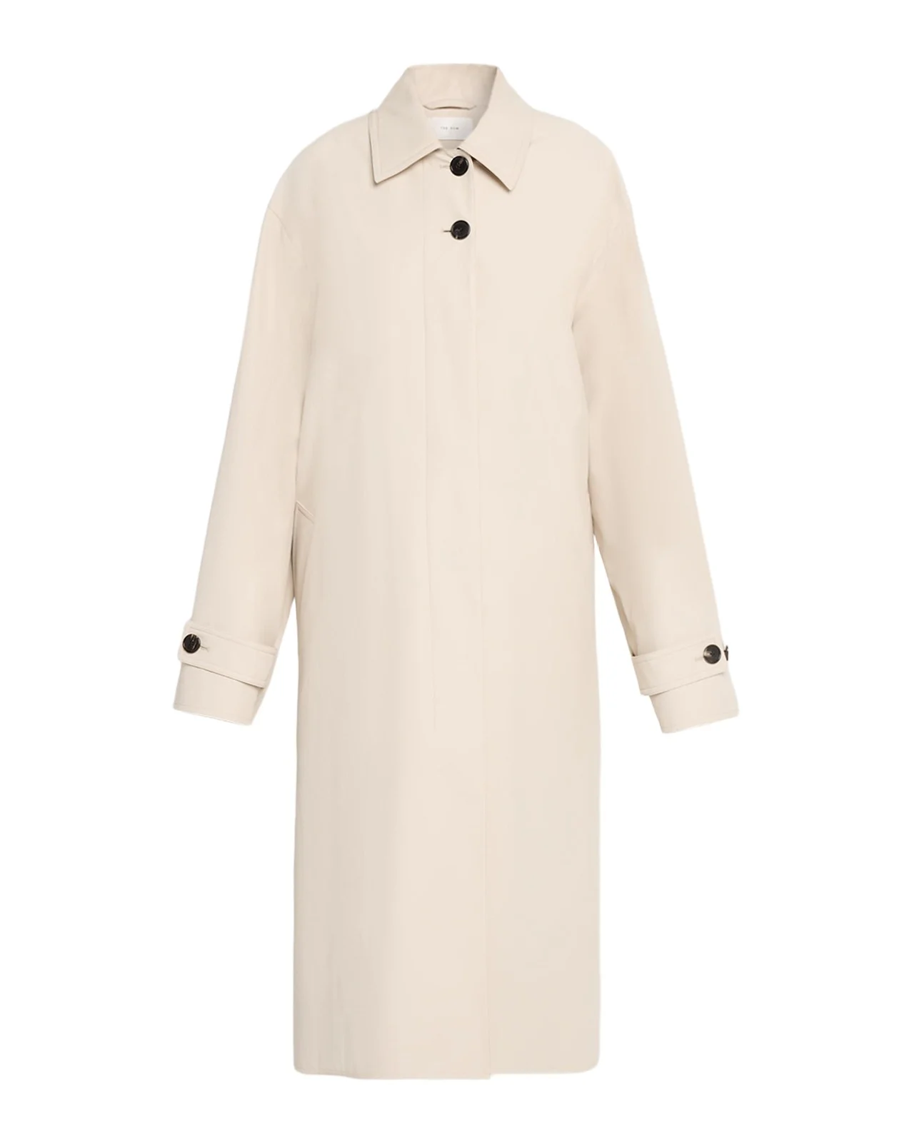 The Row Lolana Single-Breasted Long Trench Coat