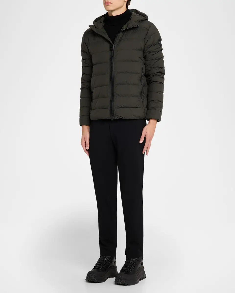 Canada Goose Men's Crofton Packable Quilted Matte Ripstop Hoodie | Thumbnail 2