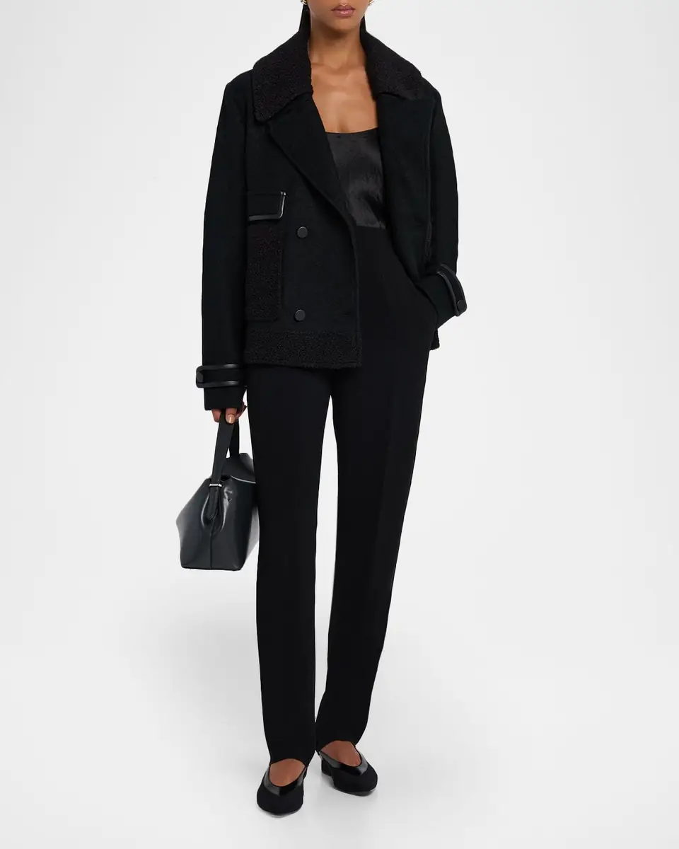 Emporio Armani Bark-Effect Crepe Trousers | Thumbnail 2 Emporio Armani Bark-Effect Crepe Trousers | Thumbnail 2