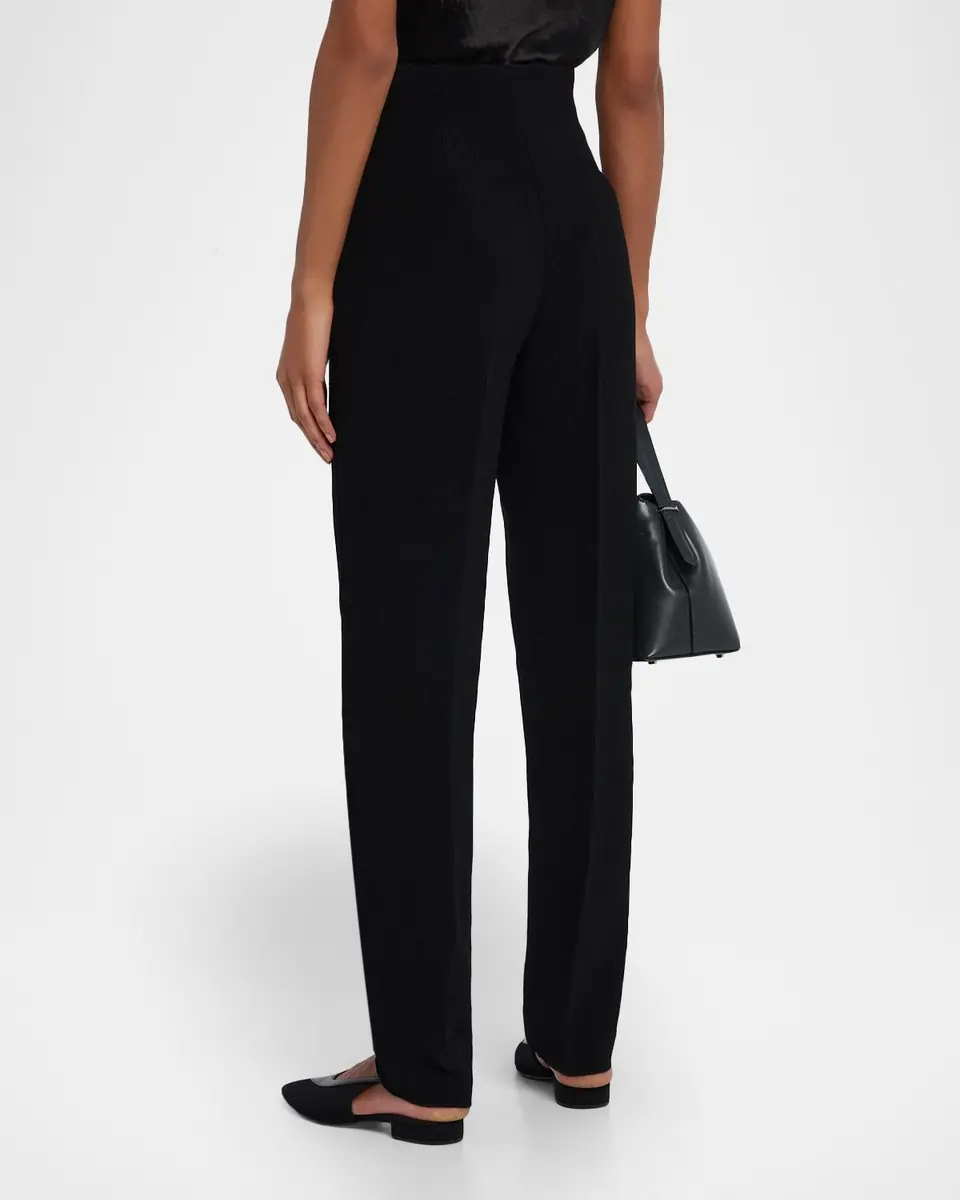 Emporio Armani Bark-Effect Crepe Trousers | Thumbnail 3 Emporio Armani Bark-Effect Crepe Trousers | Thumbnail 3