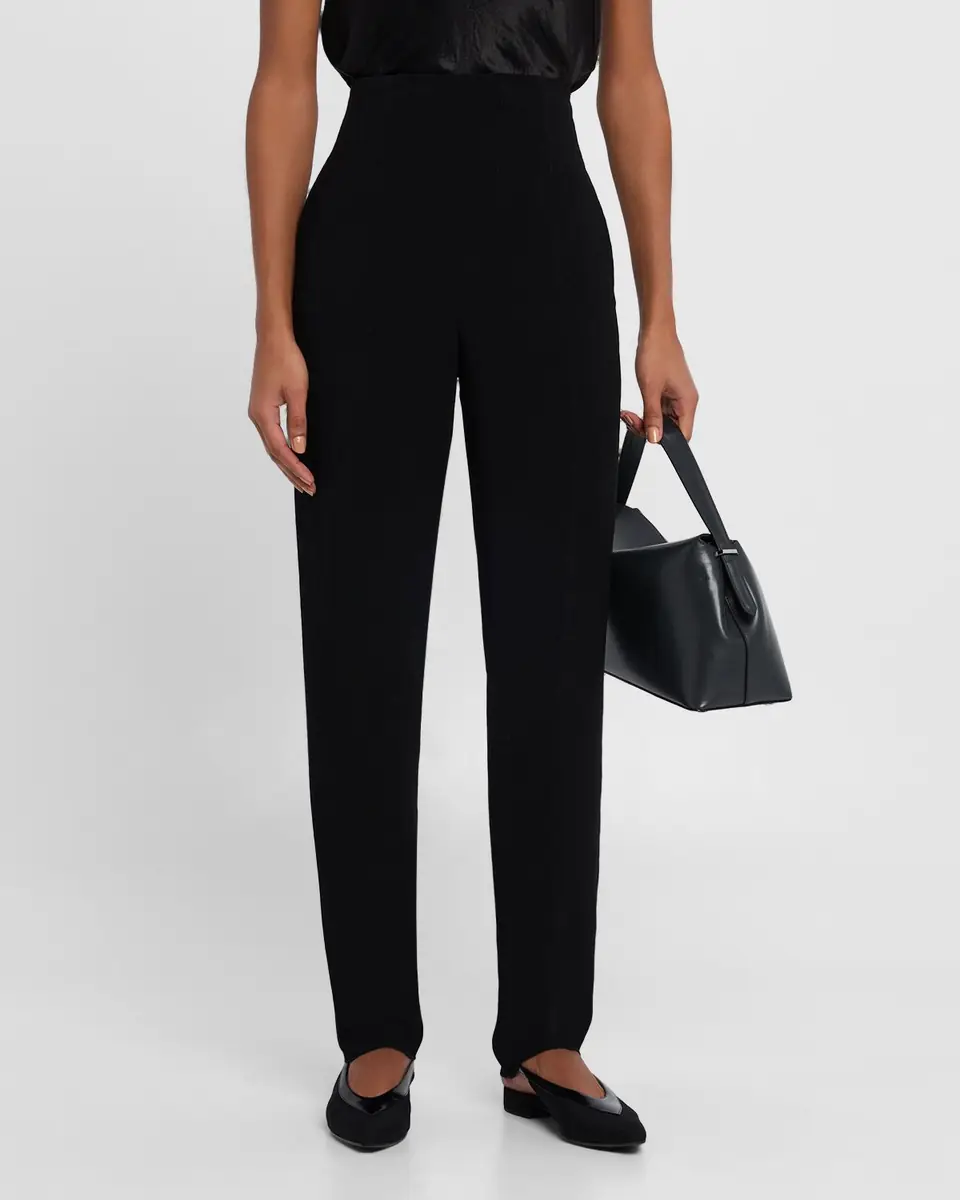 Emporio Armani Bark-Effect Crepe Trousers | Thumbnail 4 Emporio Armani Bark-Effect Crepe Trousers | Thumbnail 4