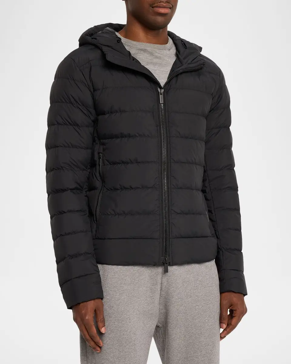 Canada Goose Men's Crofton Packable Quilted Matte Ripstop Hoodie | Thumbnail 4 Canada Goose Men's Crofton Packable Quilted Matte Ripstop Hoodie | Thumbnail 4
