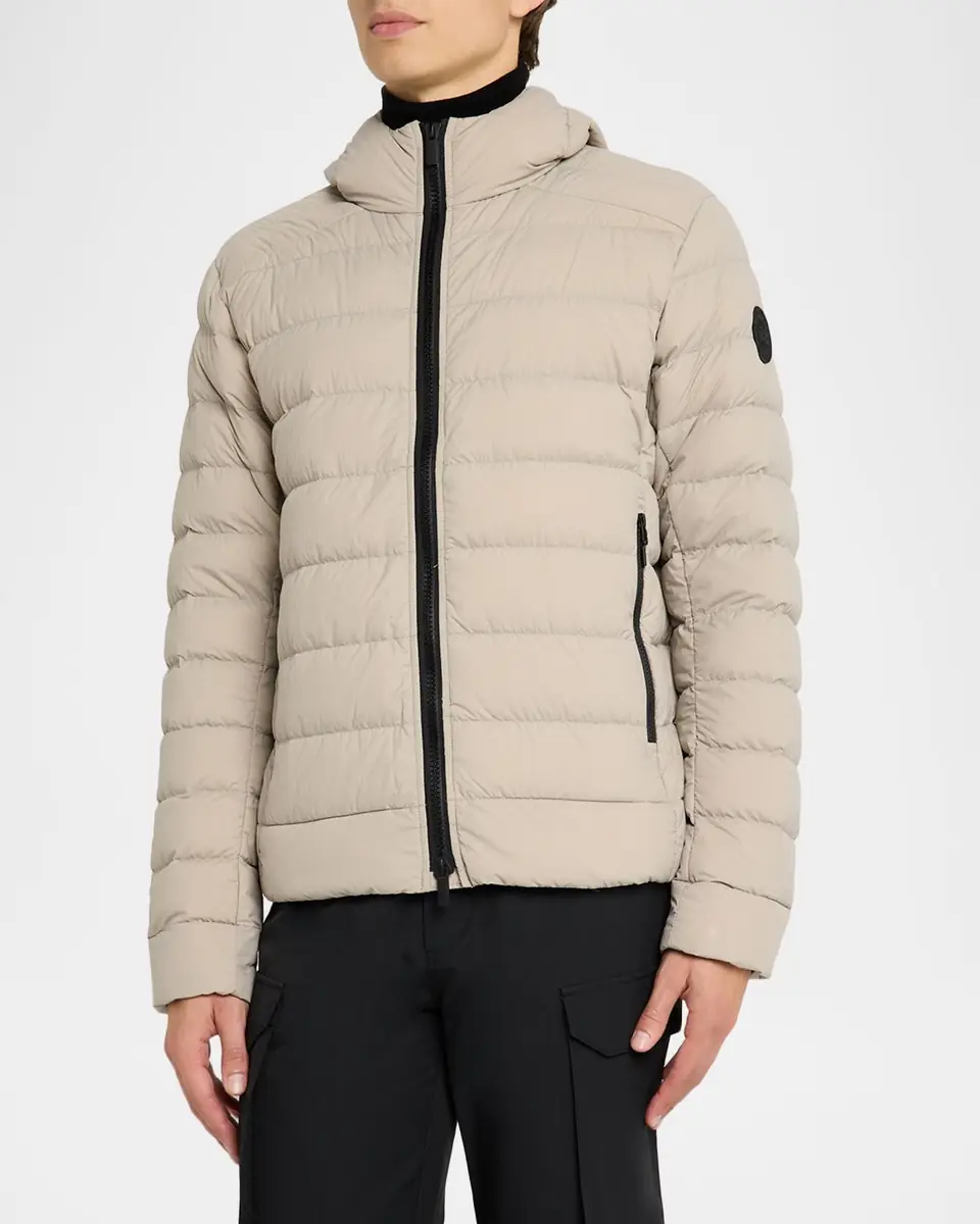 Canada Goose Men's Crofton Packable Quilted Matte Ripstop Hoodie | Thumbnail 4 Canada Goose Men's Crofton Packable Quilted Matte Ripstop Hoodie | Thumbnail 4