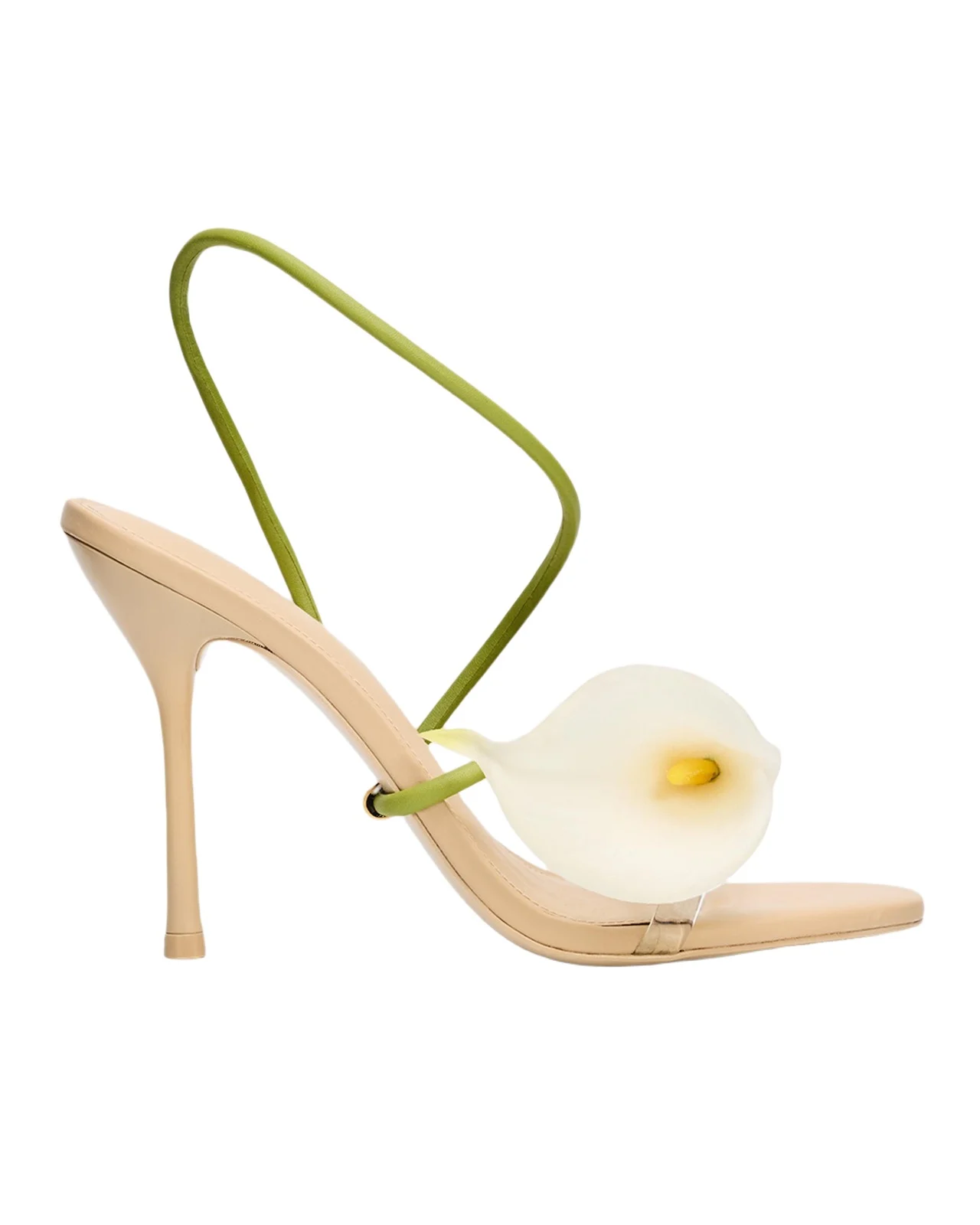 110mm Cassidy Floral Leather Sandals