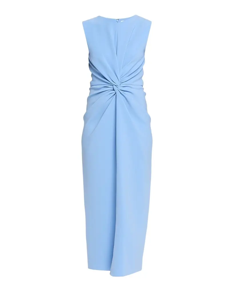 Prabal Gurung Sleeveless Twist-Front Bodycon Midi Dress | Image 1 Prabal Gurung Sleeveless Twist-Front Bodycon Midi Dress | Image 1