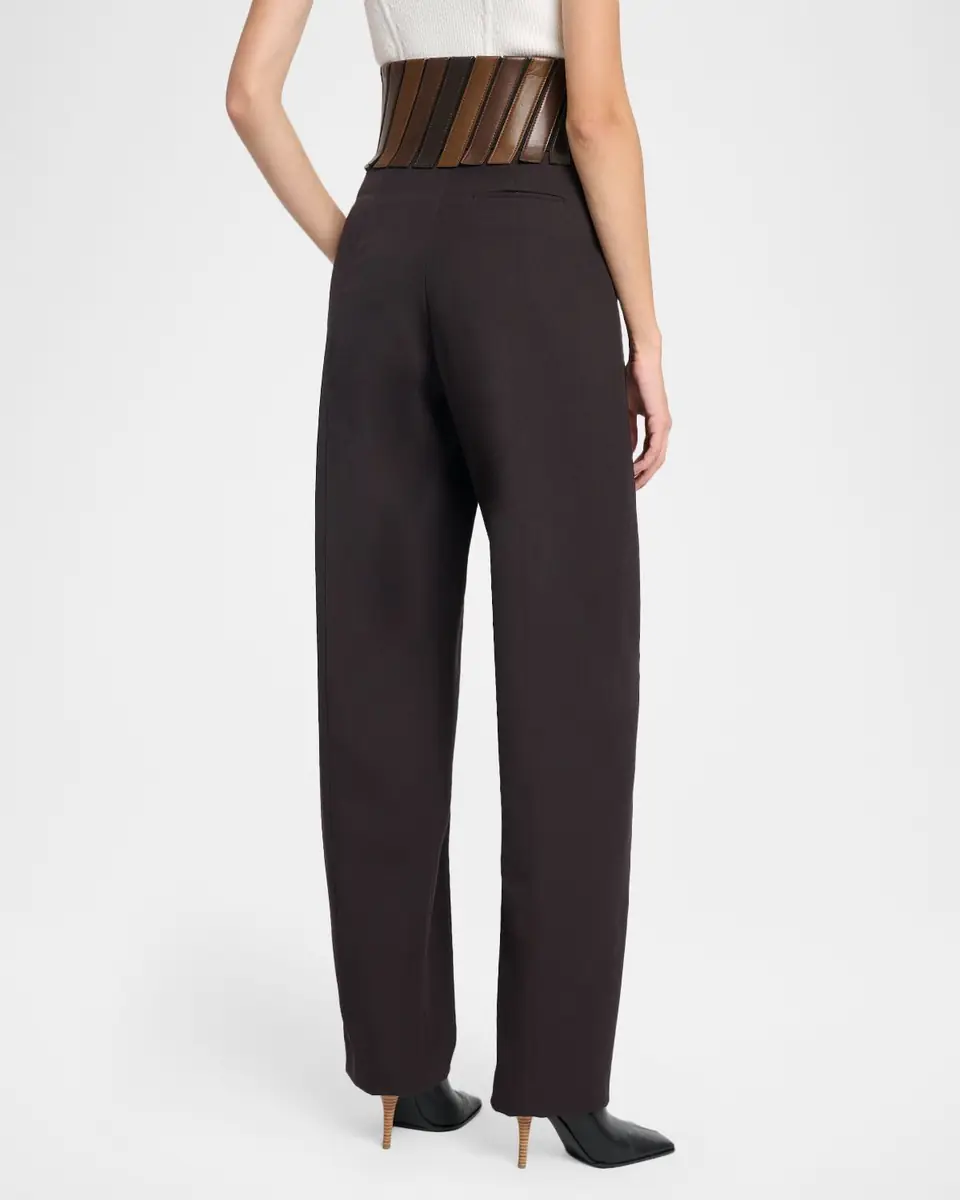 Alaïa Belted Wool Gabardine Pants | Thumbnail 3 Alaïa Belted Wool Gabardine Pants | Thumbnail 3