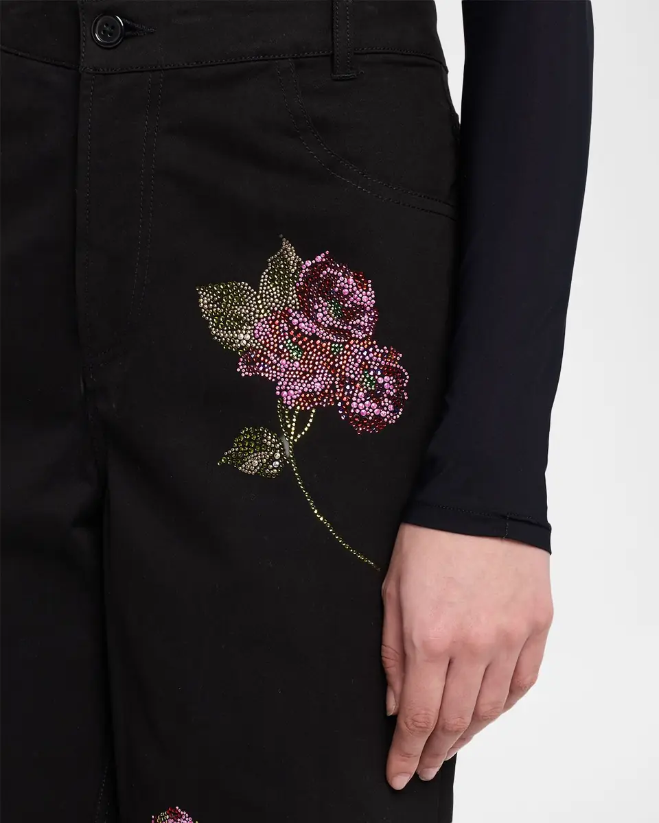 Libertine Primrose Embellished Wide-Leg Crop Pants | Thumbnail 5