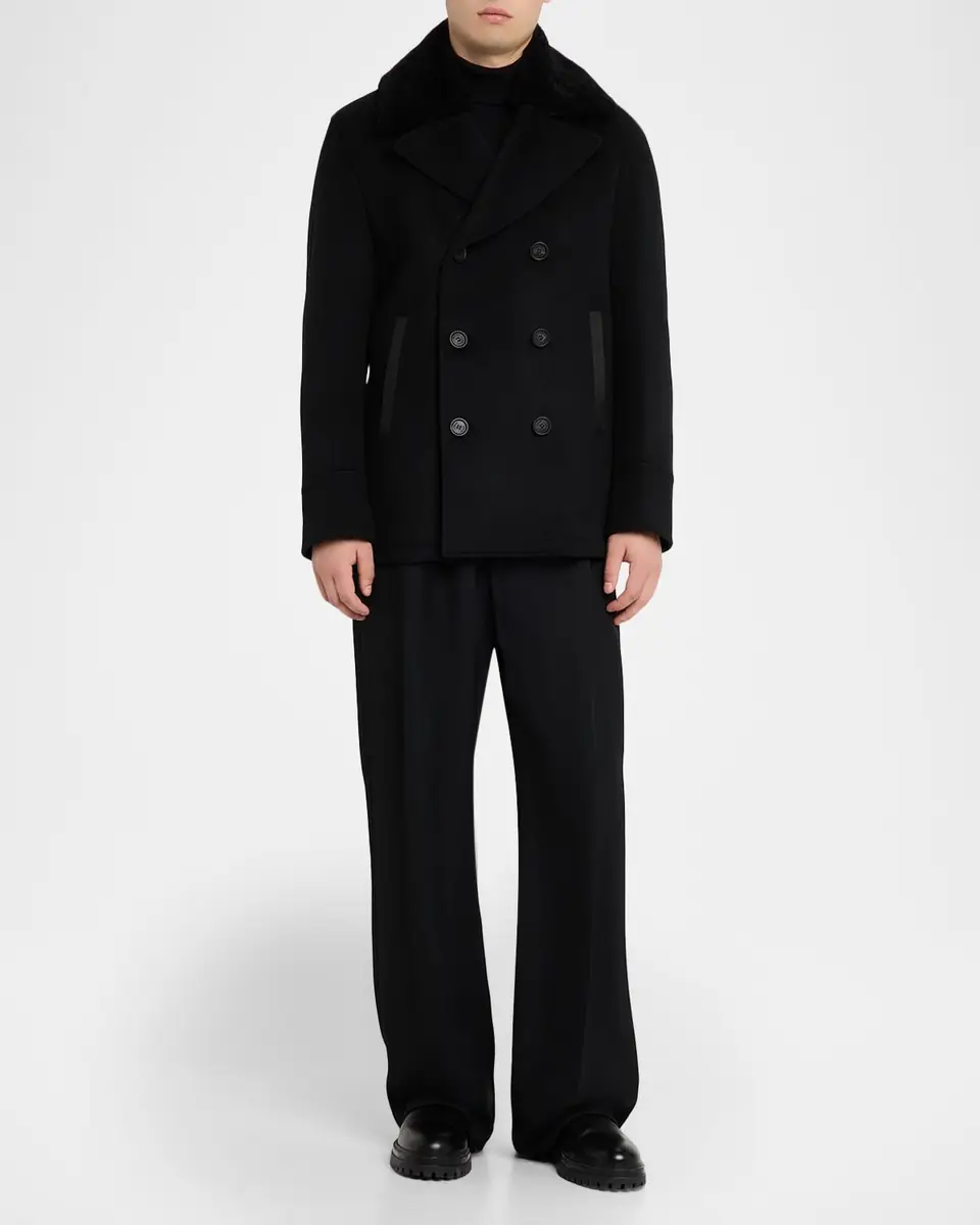 Mackage Men's Cole Wool Double Breasted Jacket | Thumbnail 2