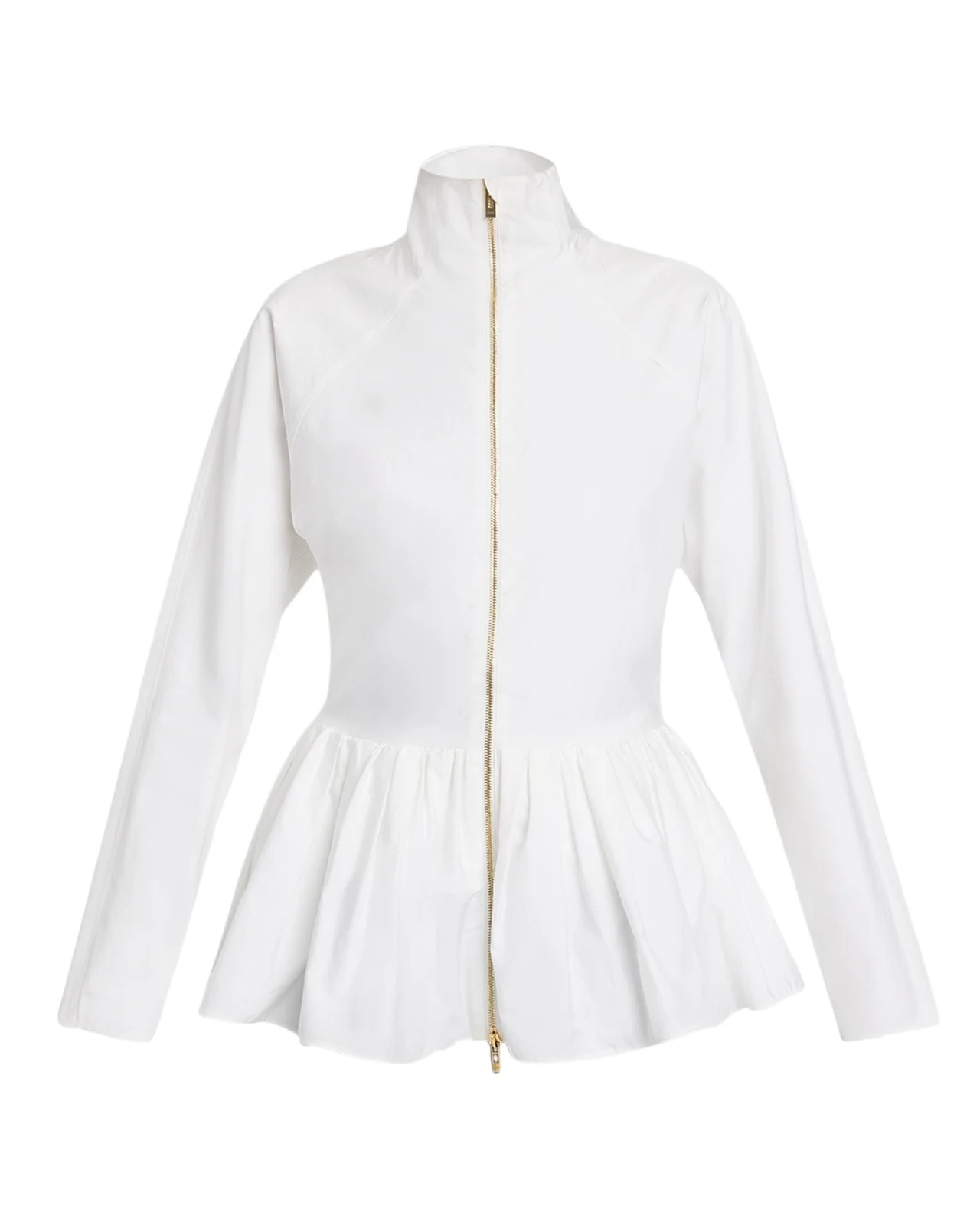 Cotton Poplin Peplum Jacket Cotton Poplin Peplum Jacket