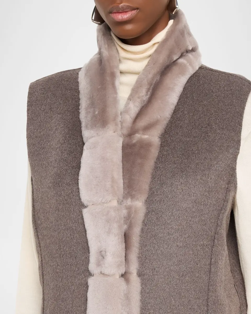 Gorski Select Lamb Shearling Reversible Vest | Thumbnail 5