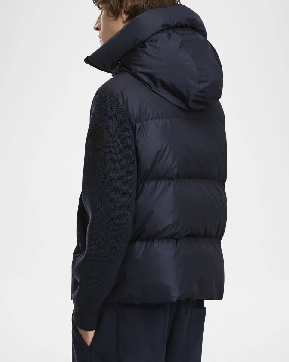 Canada Goose Men's HyBridge Wool-Knit Nylon Down Hooded Jacket | Thumbnail 3 Canada Goose Men's HyBridge Wool-Knit Nylon Down Hooded Jacket | Thumbnail 3
