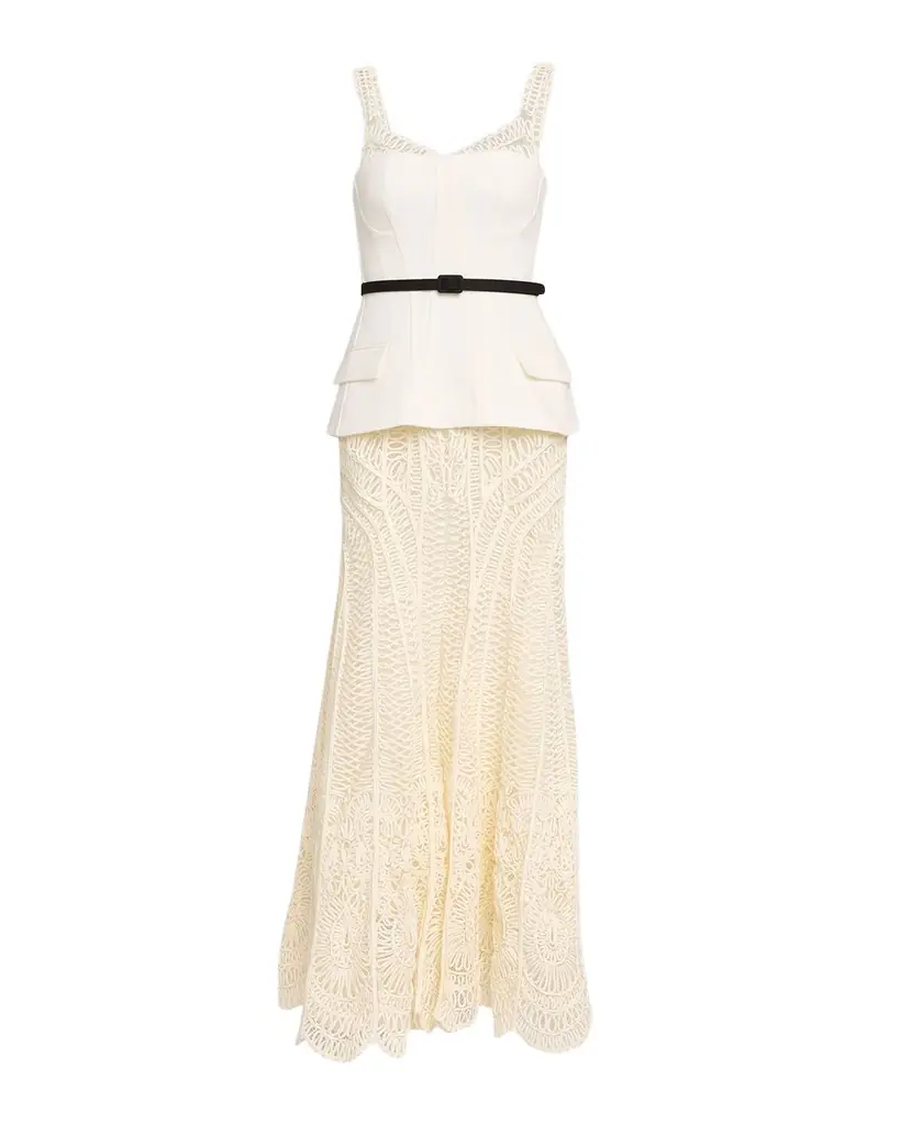 McKinnon Sleeveless Corseted Lace Gown McKinnon Sleeveless Corseted Lace Gown