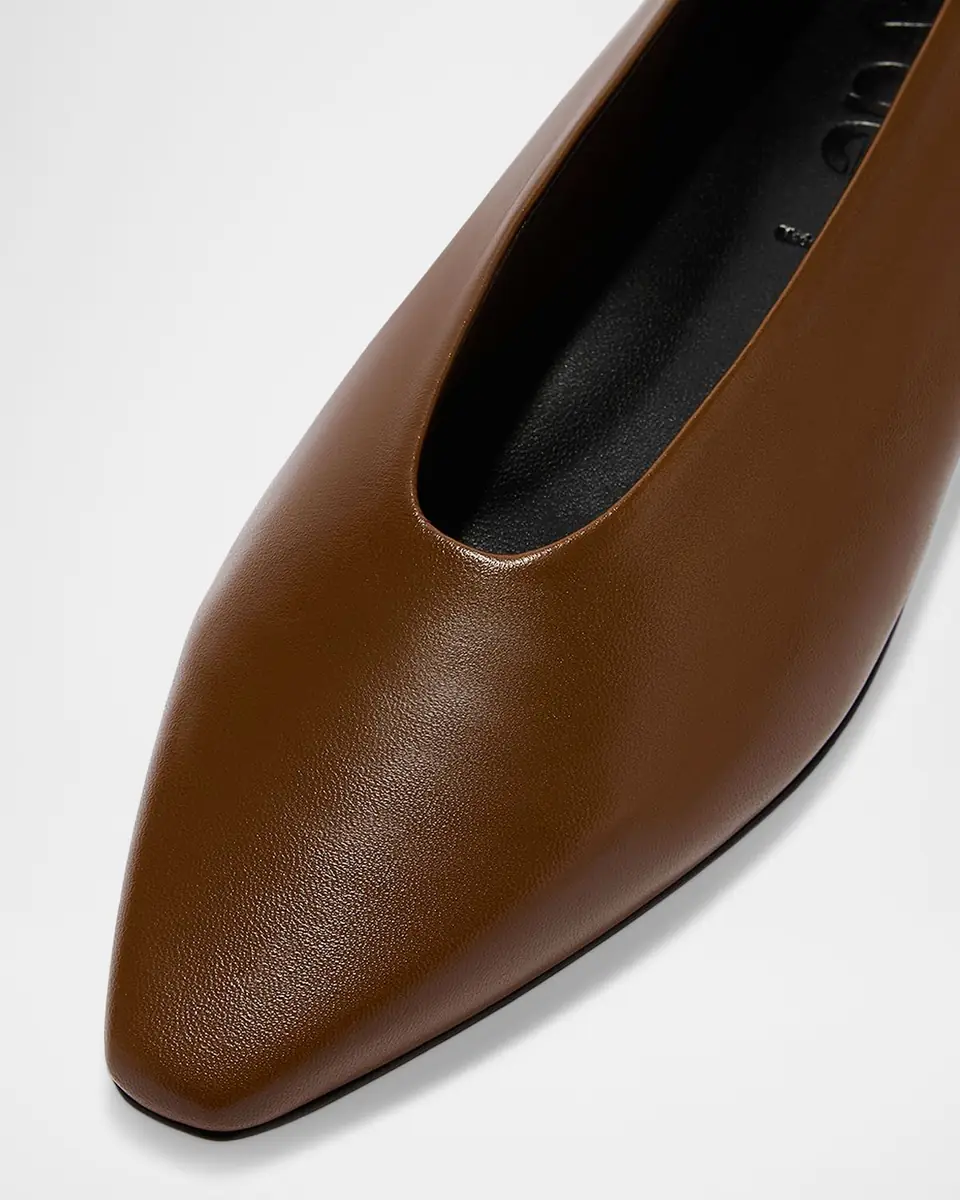 Aeyde Betty Leather Ballerina Flats | Thumbnail 4