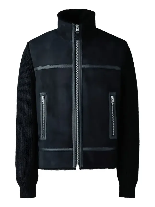 Men's Jonathan Mixed-Media Shearling Jacket Men's Jonathan Mixed-Media Shearling Jacket