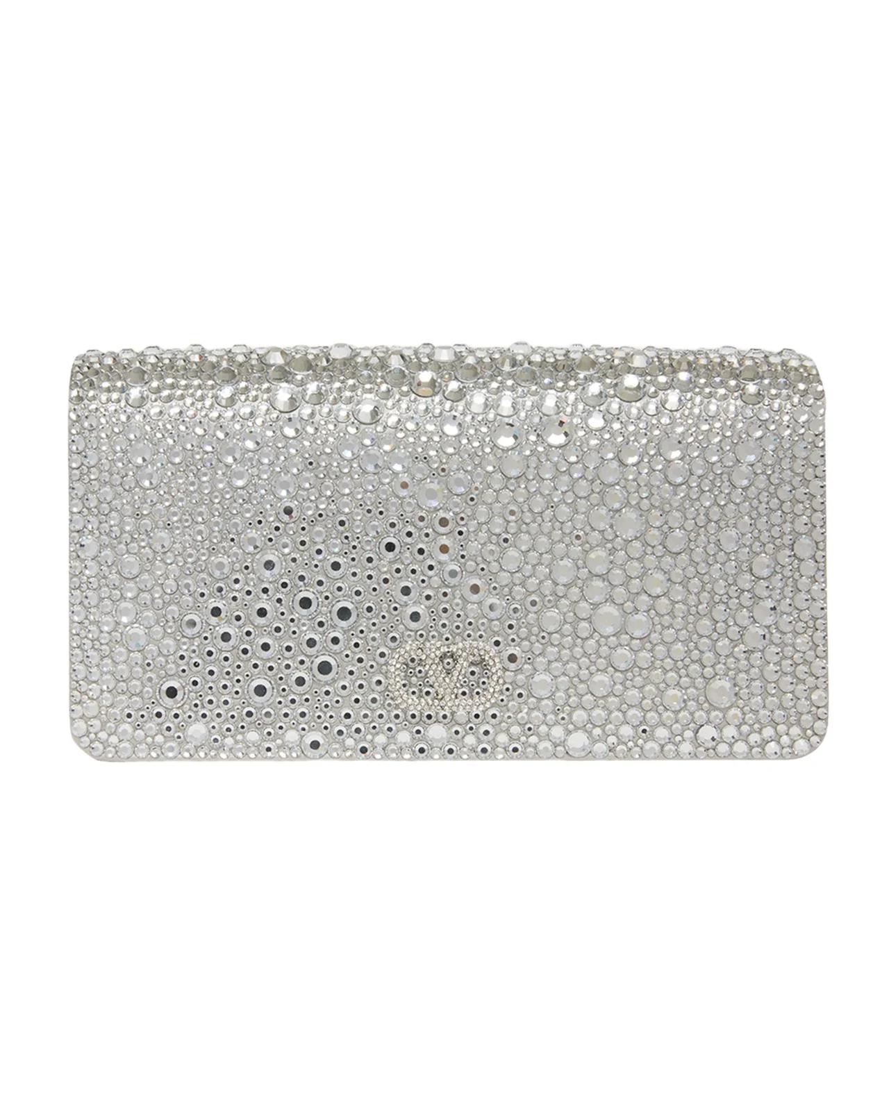 Crystal VLogo Clutch Bag