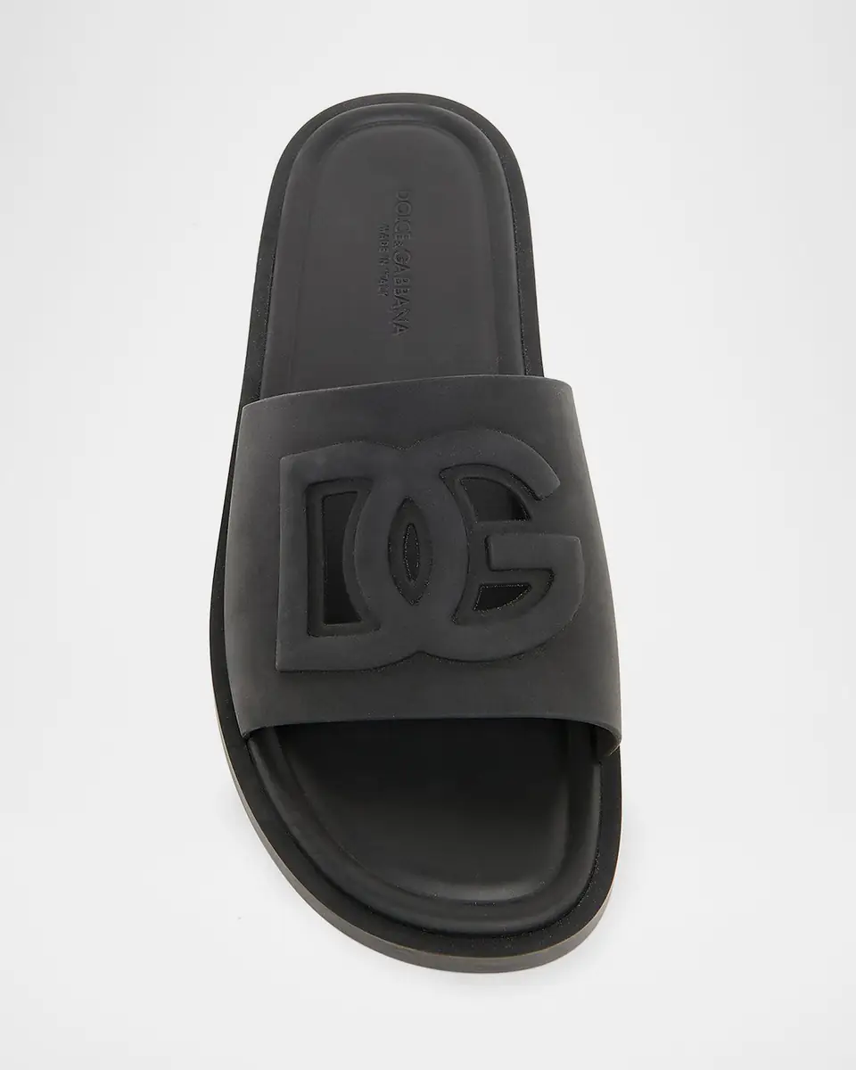 Dolce & Gabbana Men's Rubber Beachwear Pool Slides | Thumbnail 4 Dolce & Gabbana Men's Rubber Beachwear Pool Slides | Thumbnail 4
