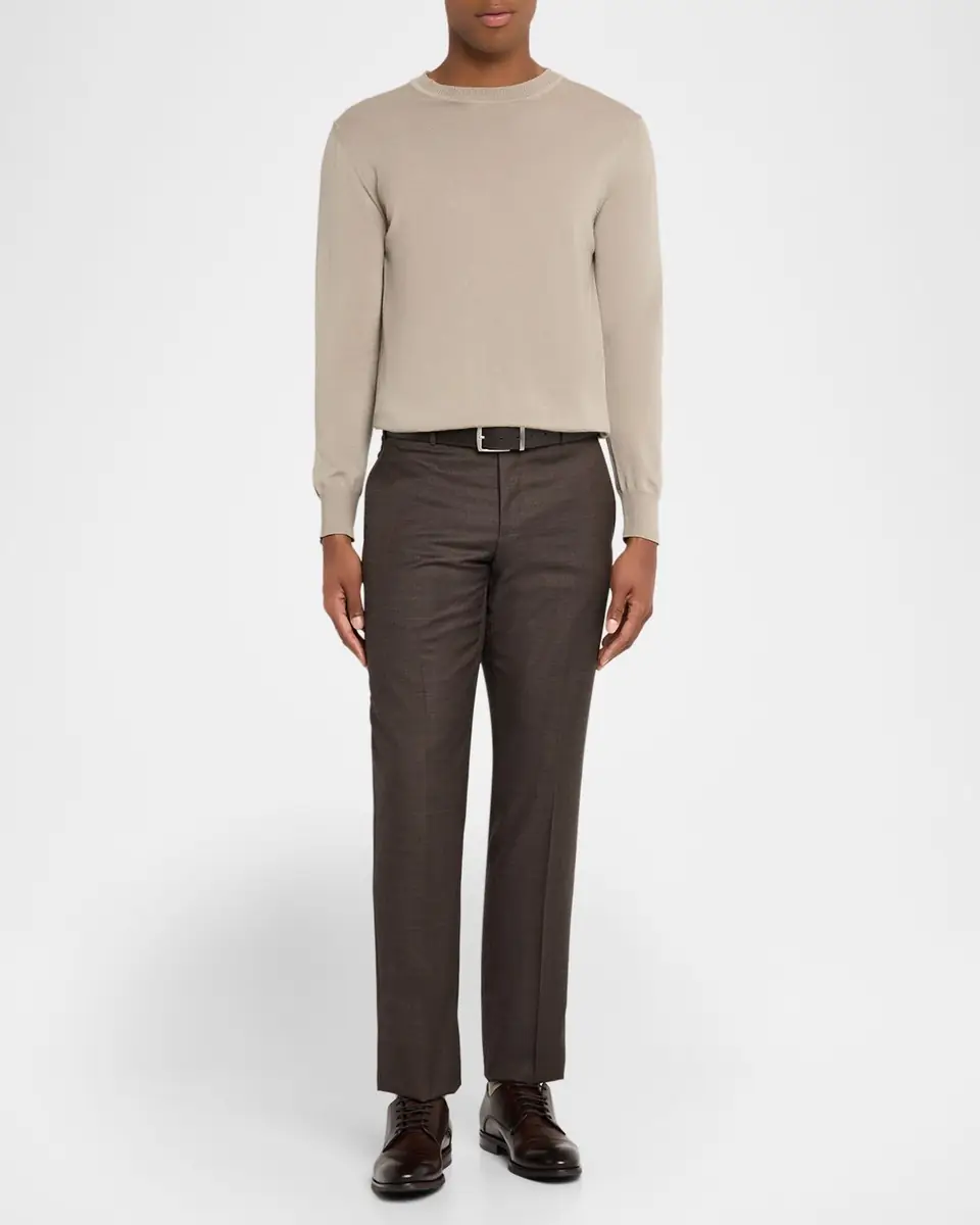 ZANELLA Men's Parker Sharkskin Trousers | Thumbnail 2