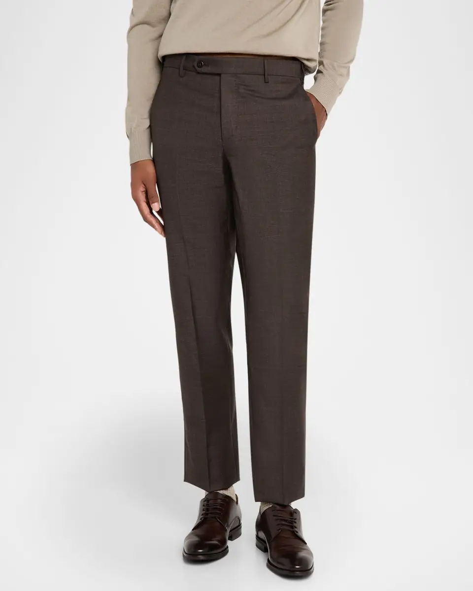 ZANELLA Men's Parker Sharkskin Trousers | Thumbnail 4