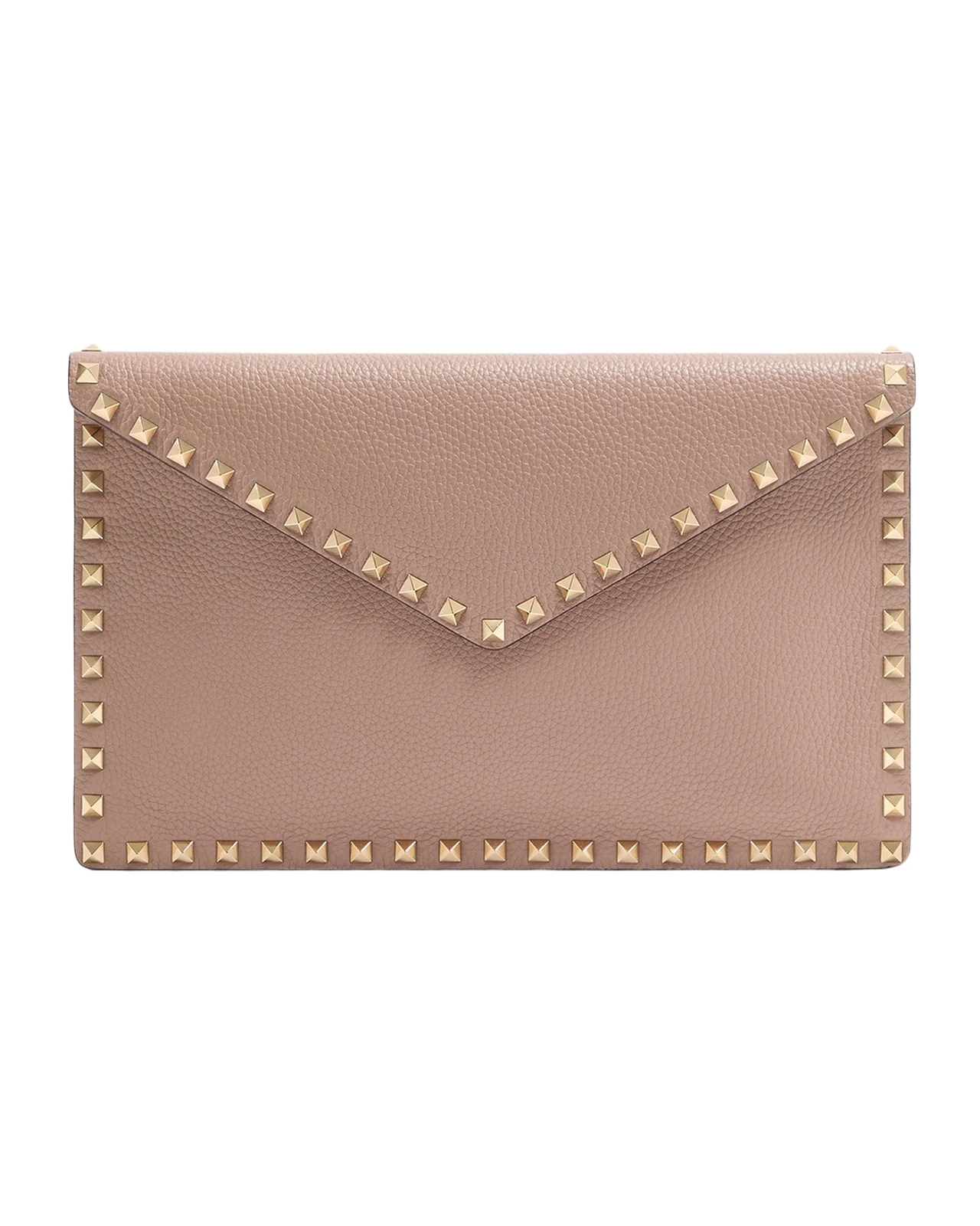 Large Rockstud Leather Flat Pouch Bag Large Rockstud Leather Flat Pouch Bag