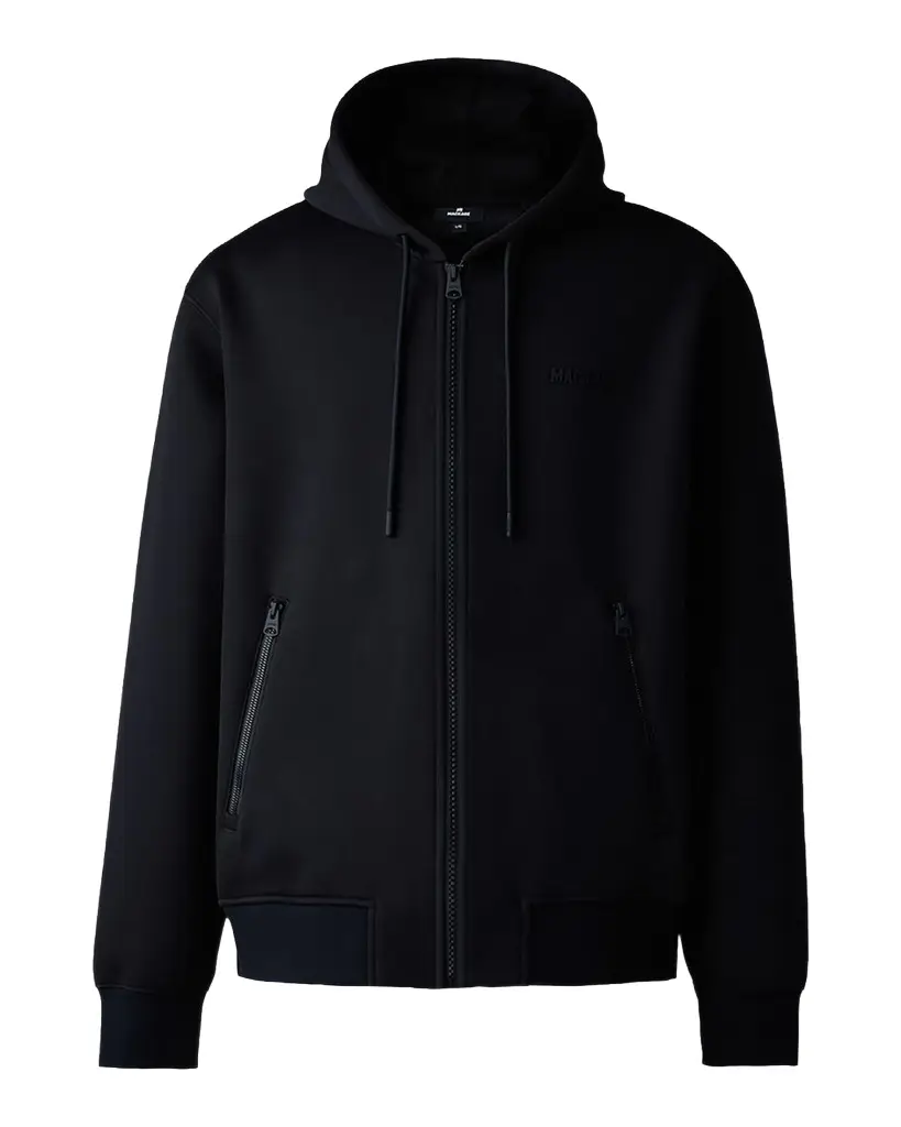Mackage Men's Krystos Double-Face Jersey Hoodie | Image 1 Mackage Men's Krystos Double-Face Jersey Hoodie | Image 1