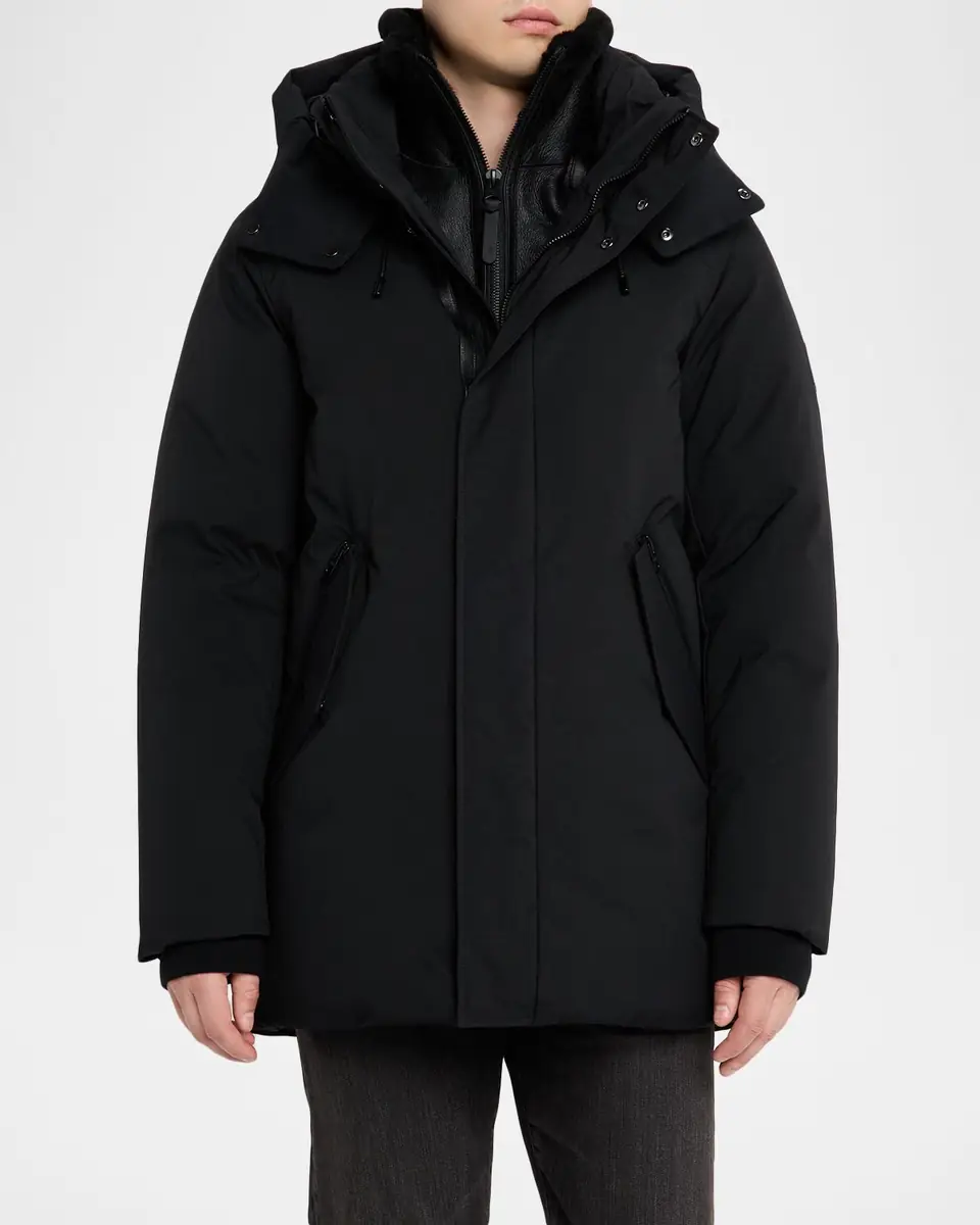 Mackage Men's Sullivan 2-In-1 Down Coat With Removable Bib | Thumbnail 4 Mackage Men's Sullivan 2-In-1 Down Coat With Removable Bib | Thumbnail 4