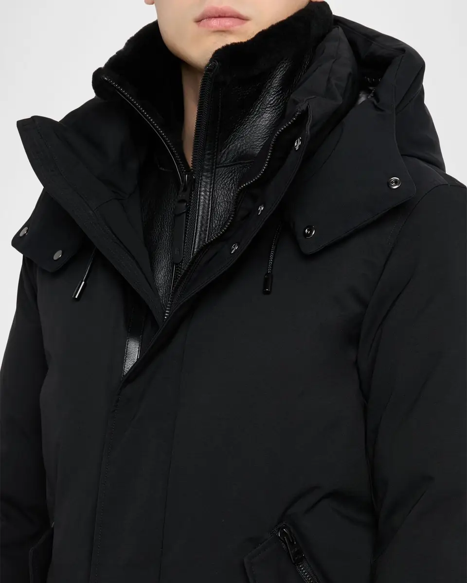 Mackage Men's Sullivan 2-In-1 Down Coat With Removable Bib | Thumbnail 5 Mackage Men's Sullivan 2-In-1 Down Coat With Removable Bib | Thumbnail 5