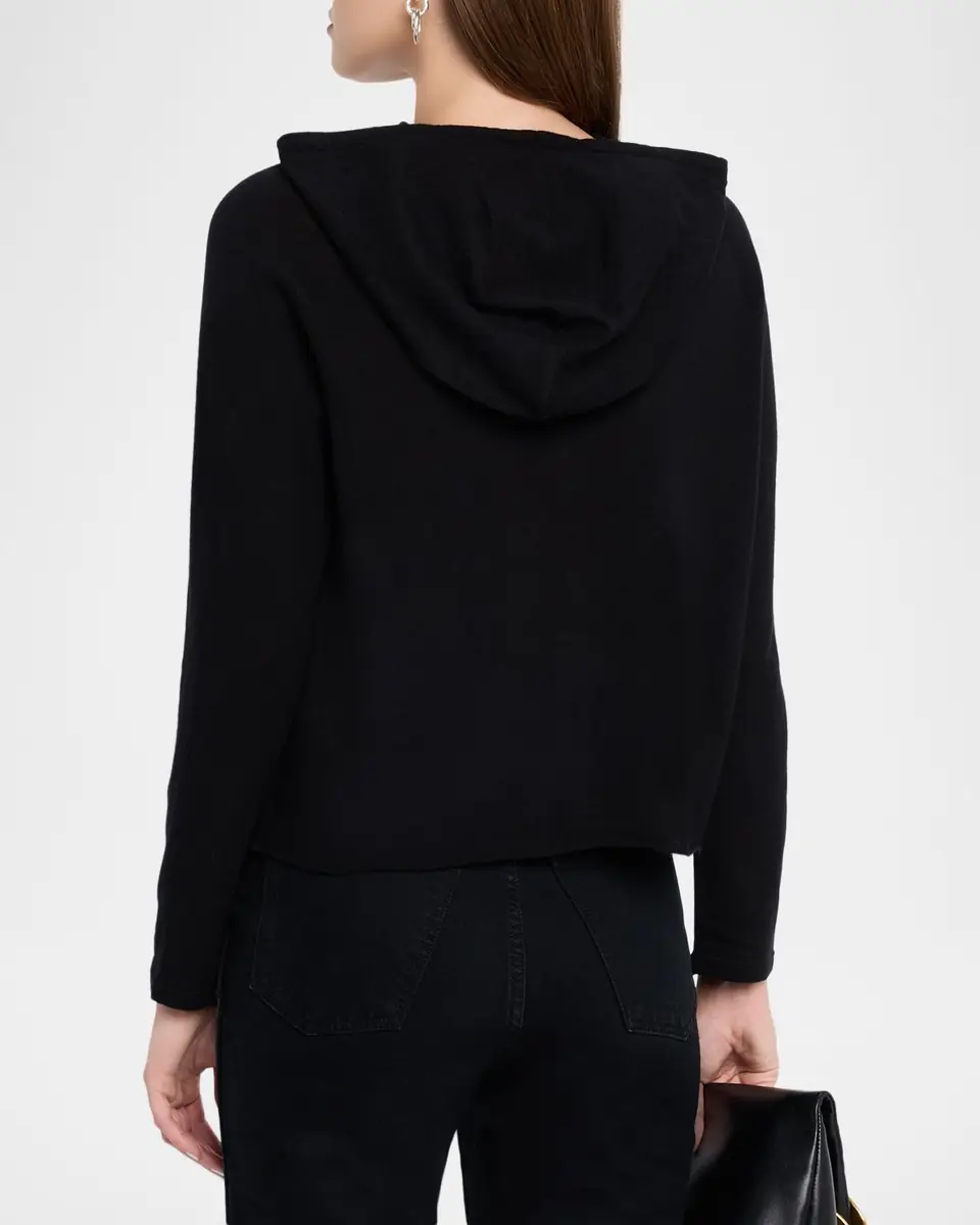 MAJESTIC FILATURES Machine Washable Cashmere Hoodie | Thumbnail 3