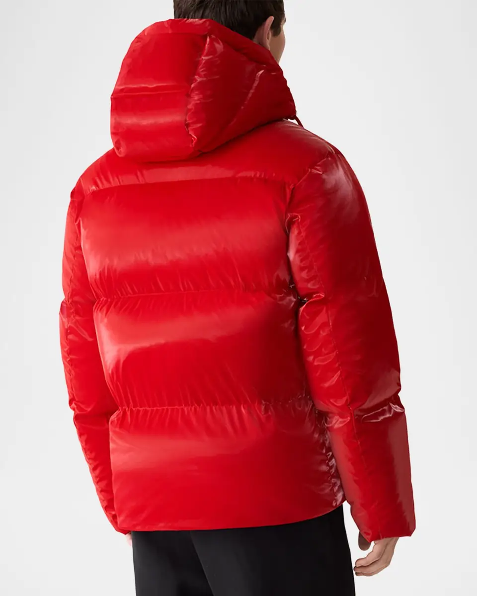 Mackage Men's Kent-Glo High-Gloss Hooded Down Jacket | Thumbnail 3 Mackage Men's Kent-Glo High-Gloss Hooded Down Jacket | Thumbnail 3