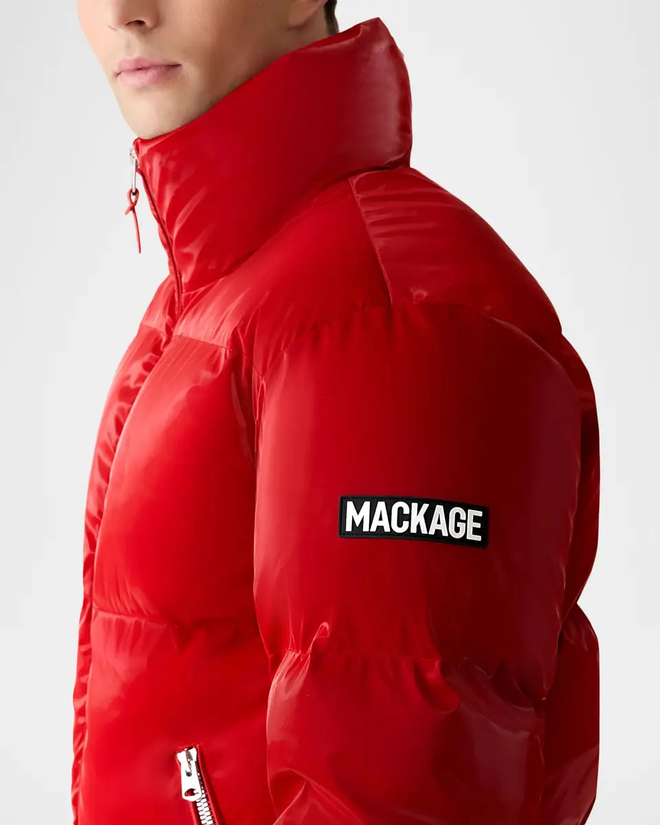 Mackage Men's Kent-Glo High-Gloss Hooded Down Jacket | Thumbnail 5 Mackage Men's Kent-Glo High-Gloss Hooded Down Jacket | Thumbnail 5