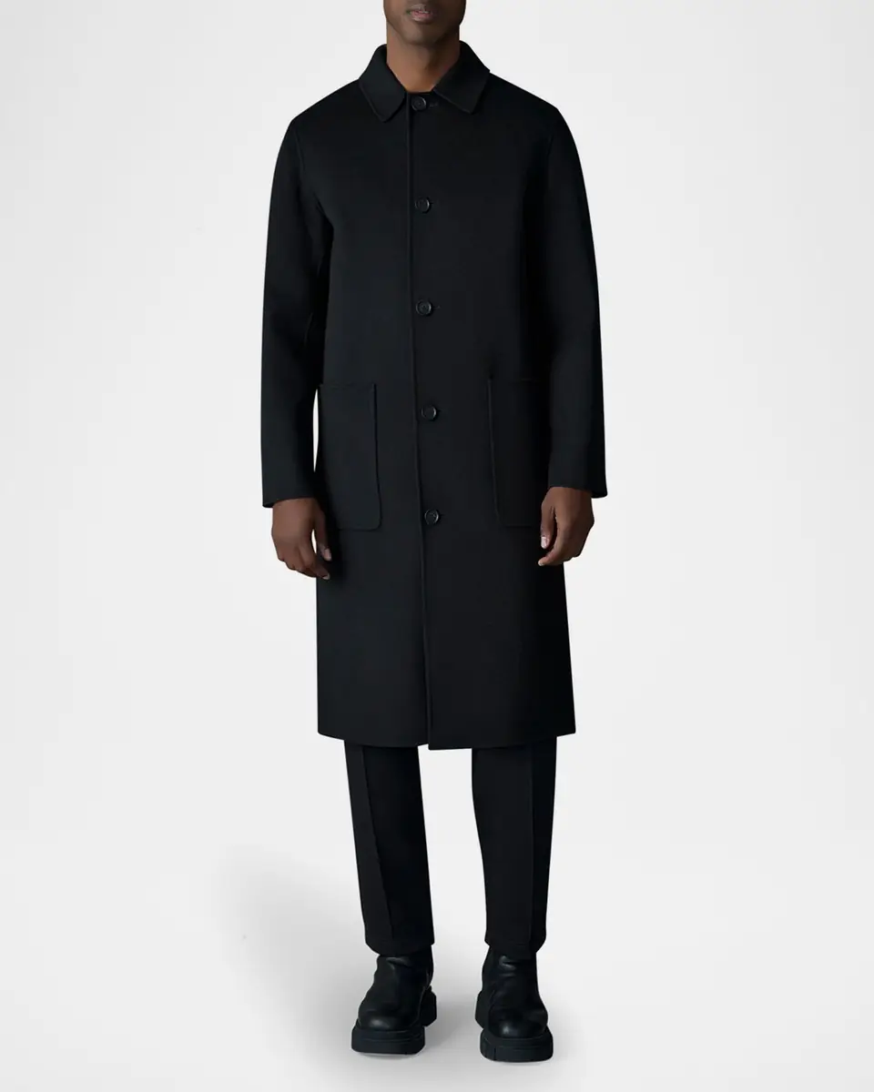 Mackage Men's Beckett Handmade Wool Overcoat | Thumbnail 2 Mackage Men's Beckett Handmade Wool Overcoat | Thumbnail 2