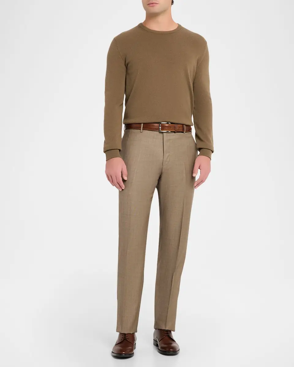 ZANELLA Men's Parker Sharkskin Trousers | Thumbnail 2