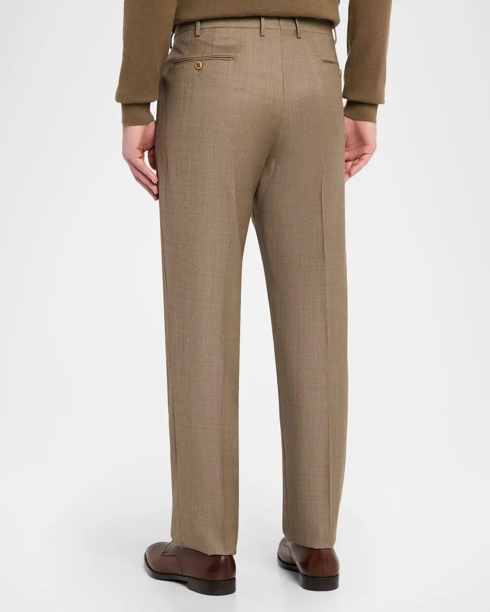 ZANELLA Men's Parker Sharkskin Trousers | Thumbnail 3