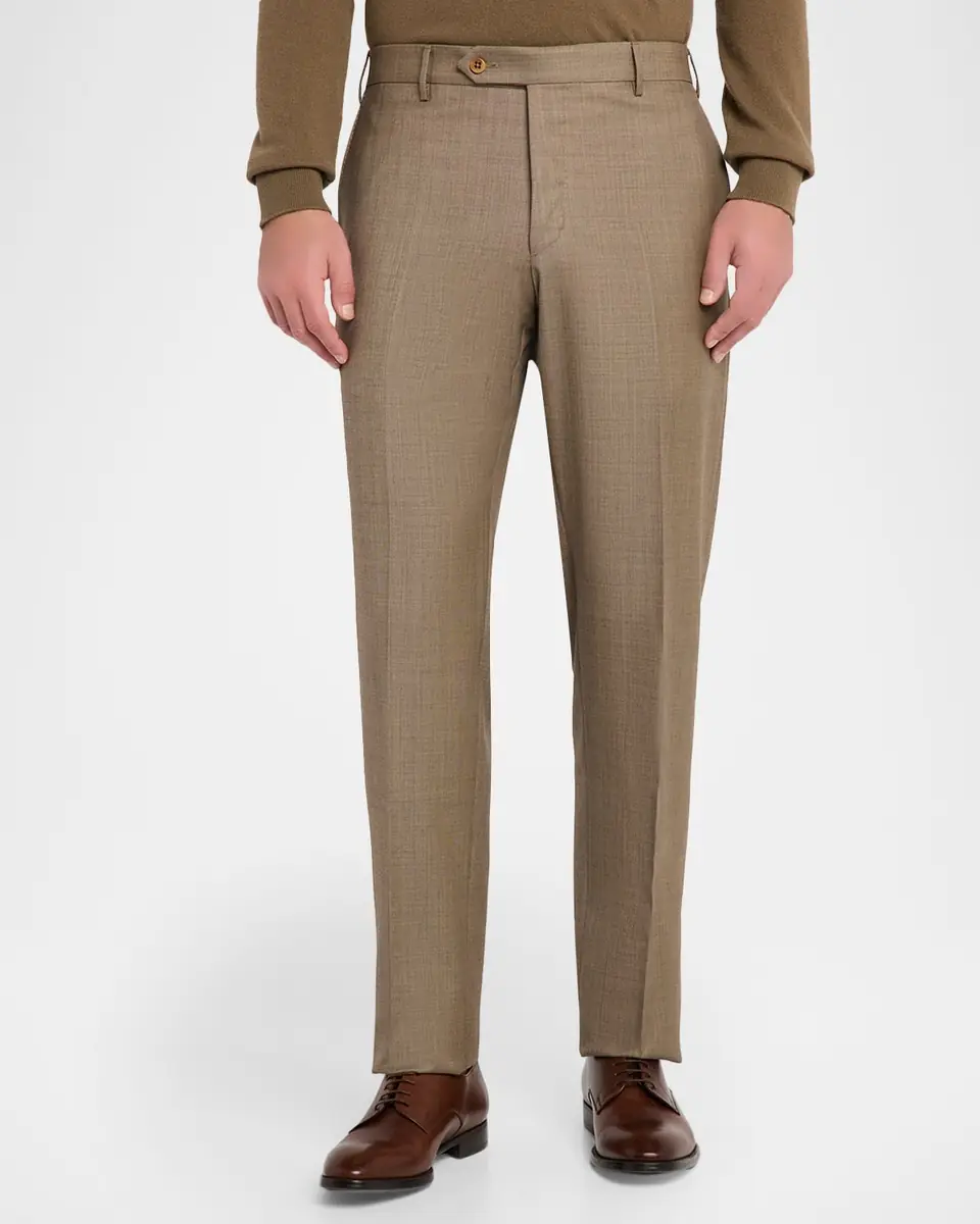 ZANELLA Men's Parker Sharkskin Trousers | Thumbnail 4