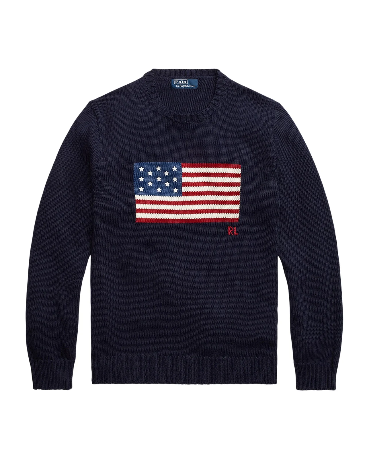 Polo Ralph Lauren Men's The Iconic Flag Cotton Crewneck Sweater