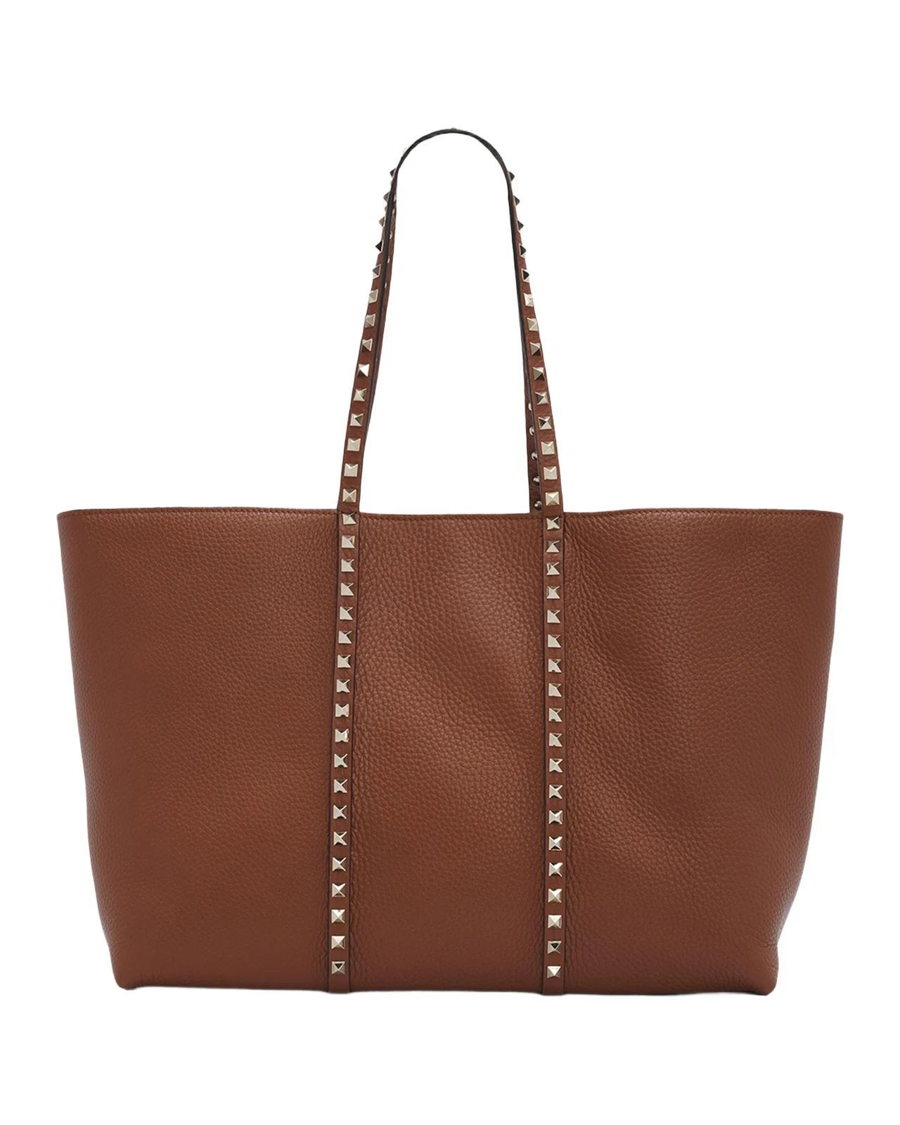 Rockstud Grain Leather Tote Bag Rockstud Grain Leather Tote Bag