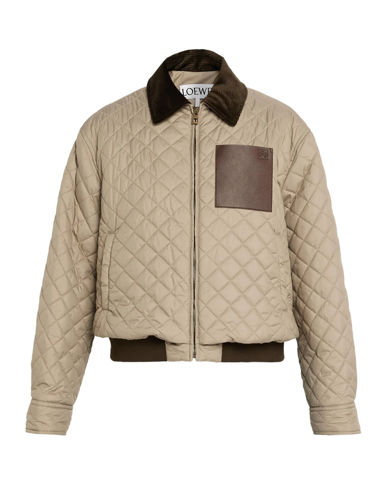 Corduroy-Collar Quilted Barn Jacket Corduroy-Collar Quilted Barn Jacket