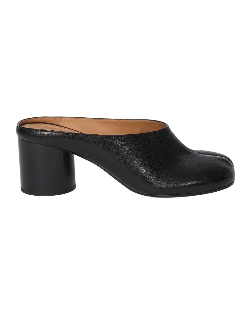 Maison Margiela Tabi Leather Split-Toe Mule Pumps