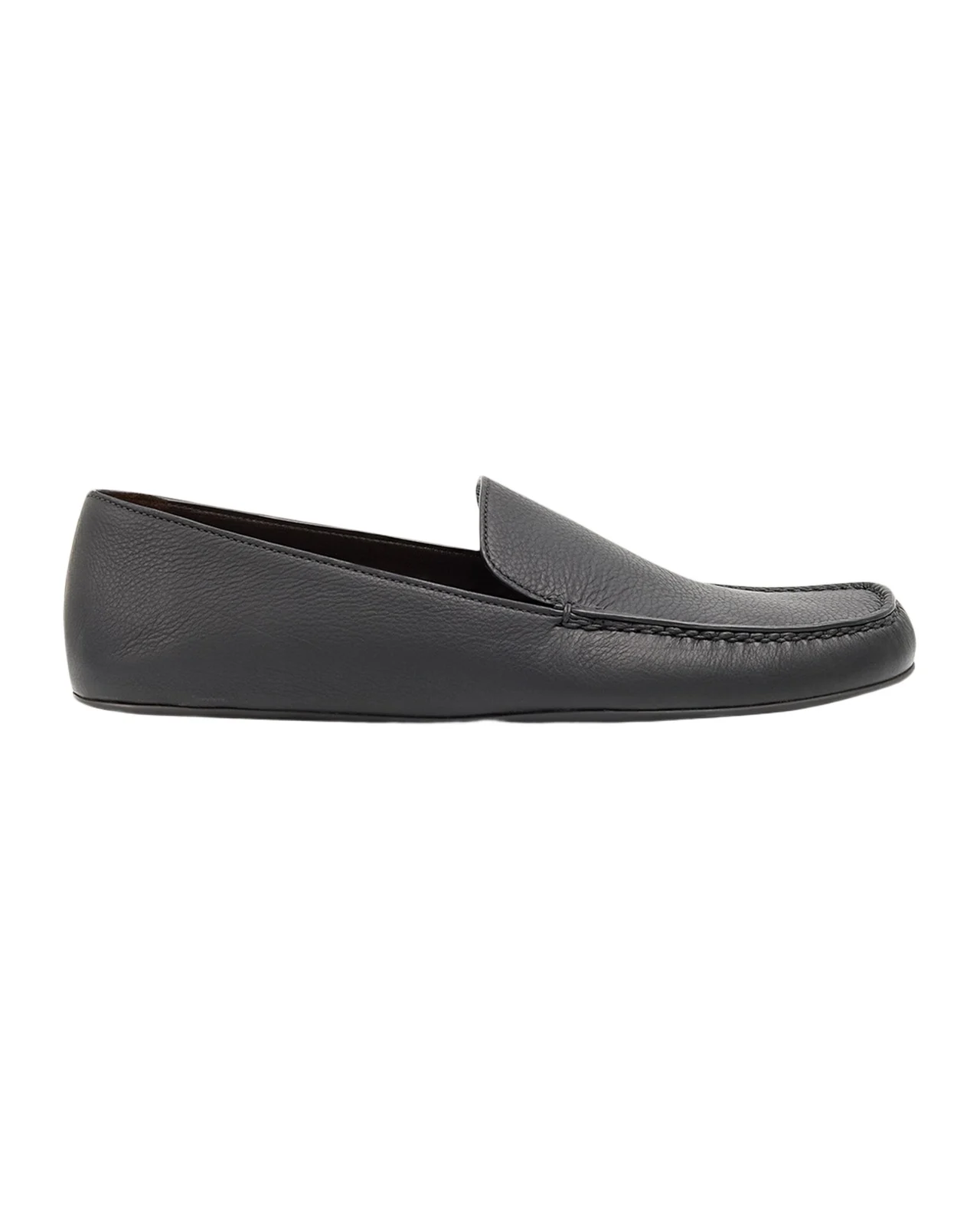 Leo Grained Leather Slippers Leo Grained Leather Slippers