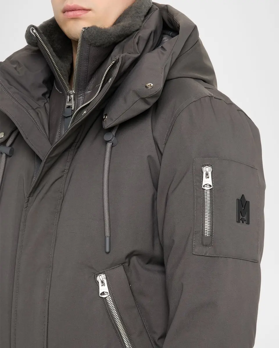 Mackage Men's Iker-Z 2-in-1 Down Bomber with Removable Shearling Bib | Thumbnail 5 Mackage Men's Iker-Z 2-in-1 Down Bomber with Removable Shearling Bib | Thumbnail 5