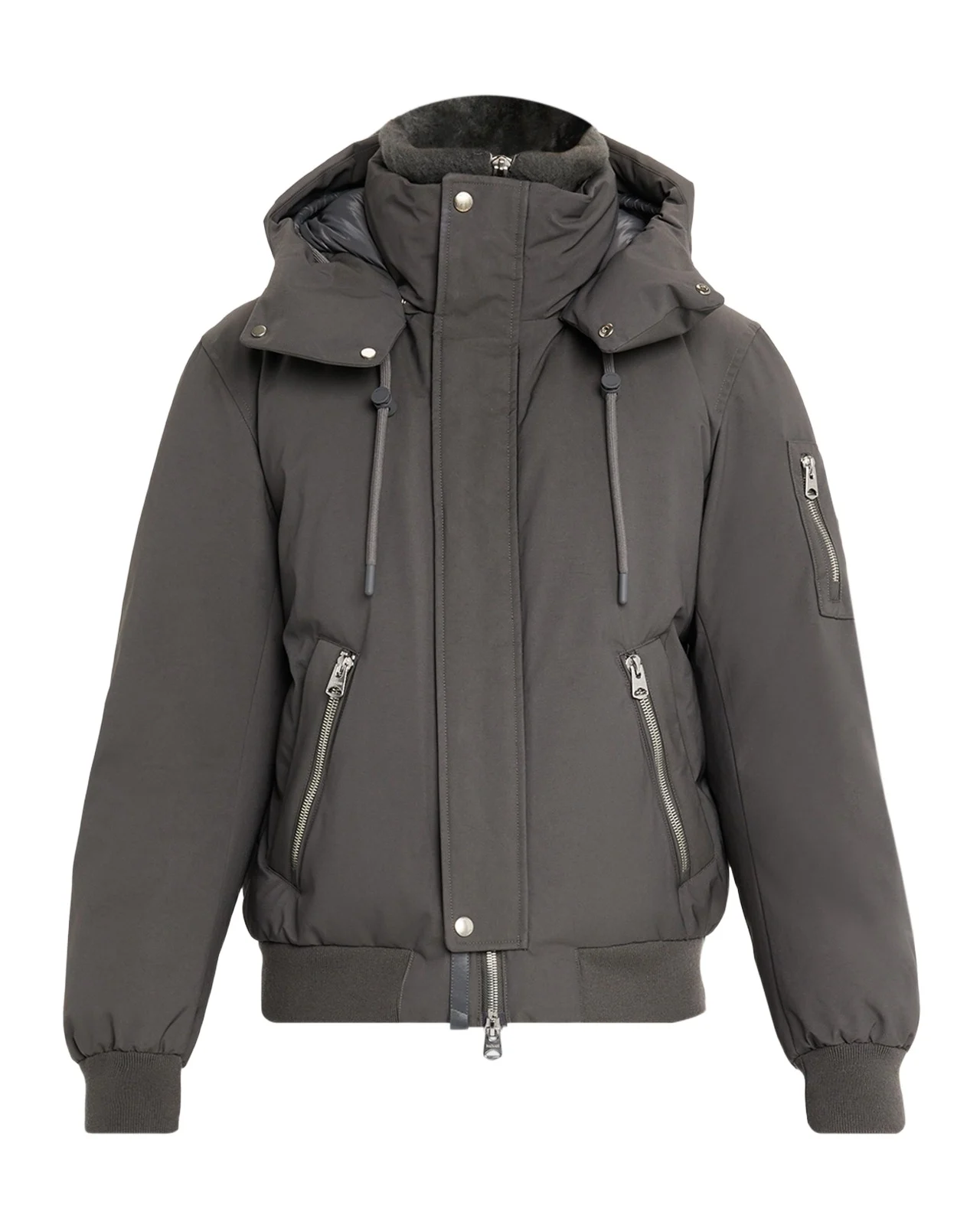 Mackage Men's Iker-Z 2-in-1 Down Bomber with Removable Shearling Bib