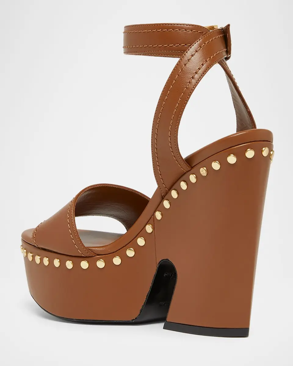 Givenchy 95mm Platform Leather Clog Sandals | Thumbnail 4 Givenchy 95mm Platform Leather Clog Sandals | Thumbnail 4