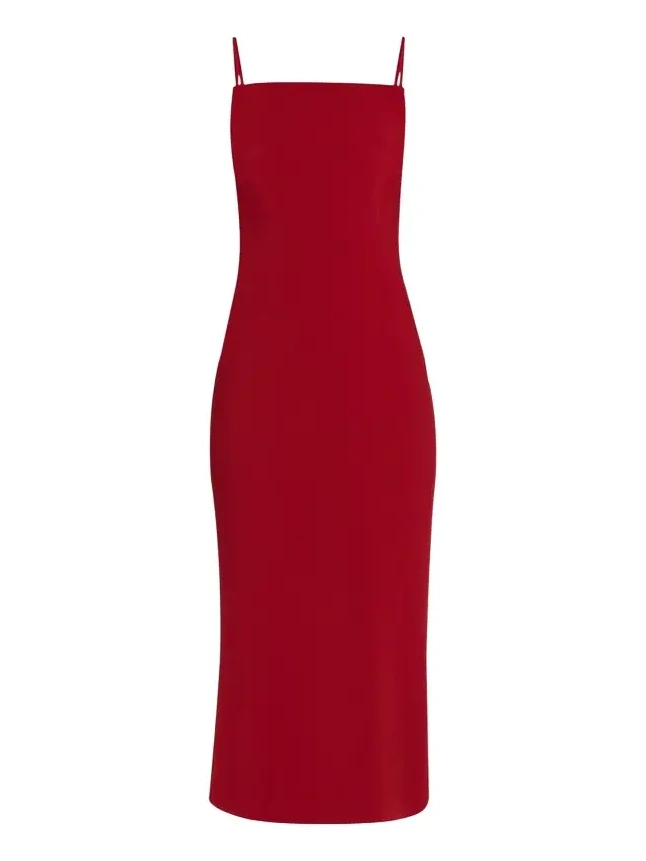 Square-Neck Sleeveless Midi Dress Square-Neck Sleeveless Midi Dress