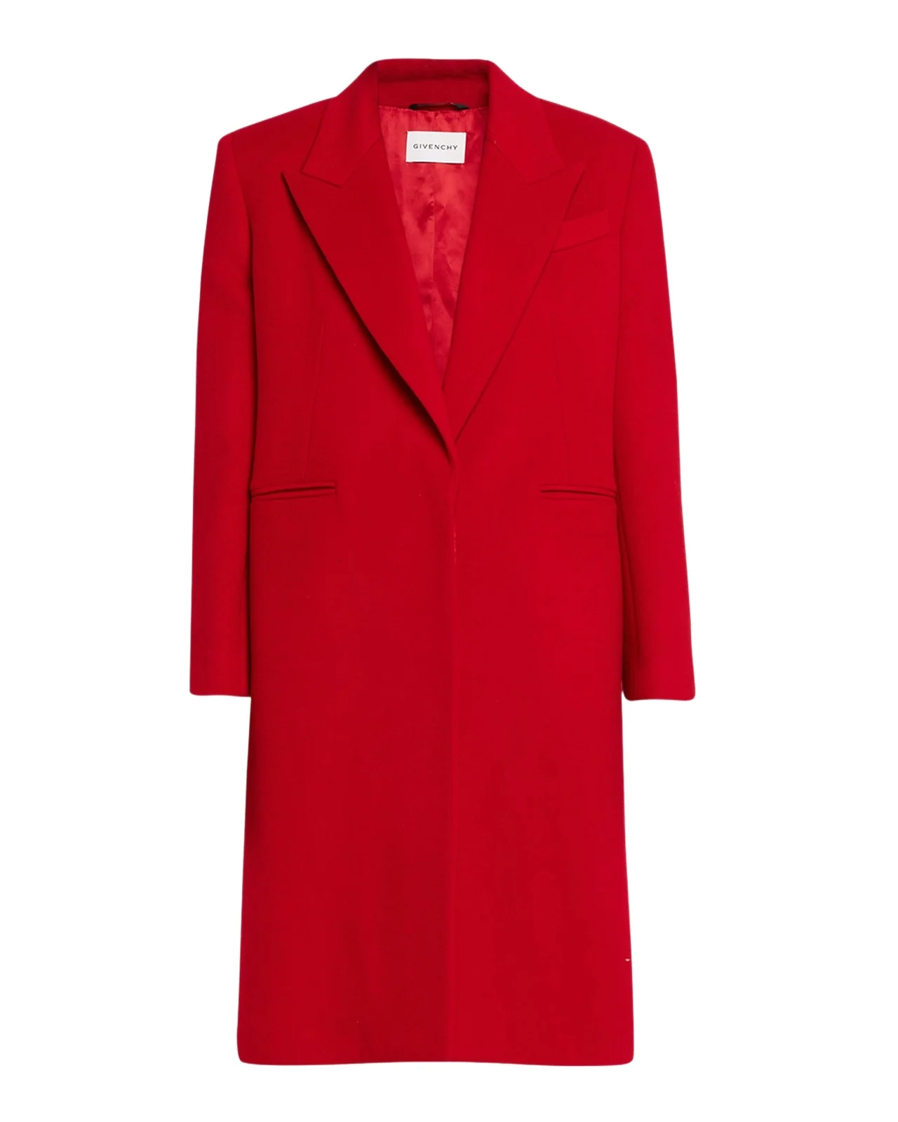 Givenchy Single-Breasted Mid-Length Wool Coat
