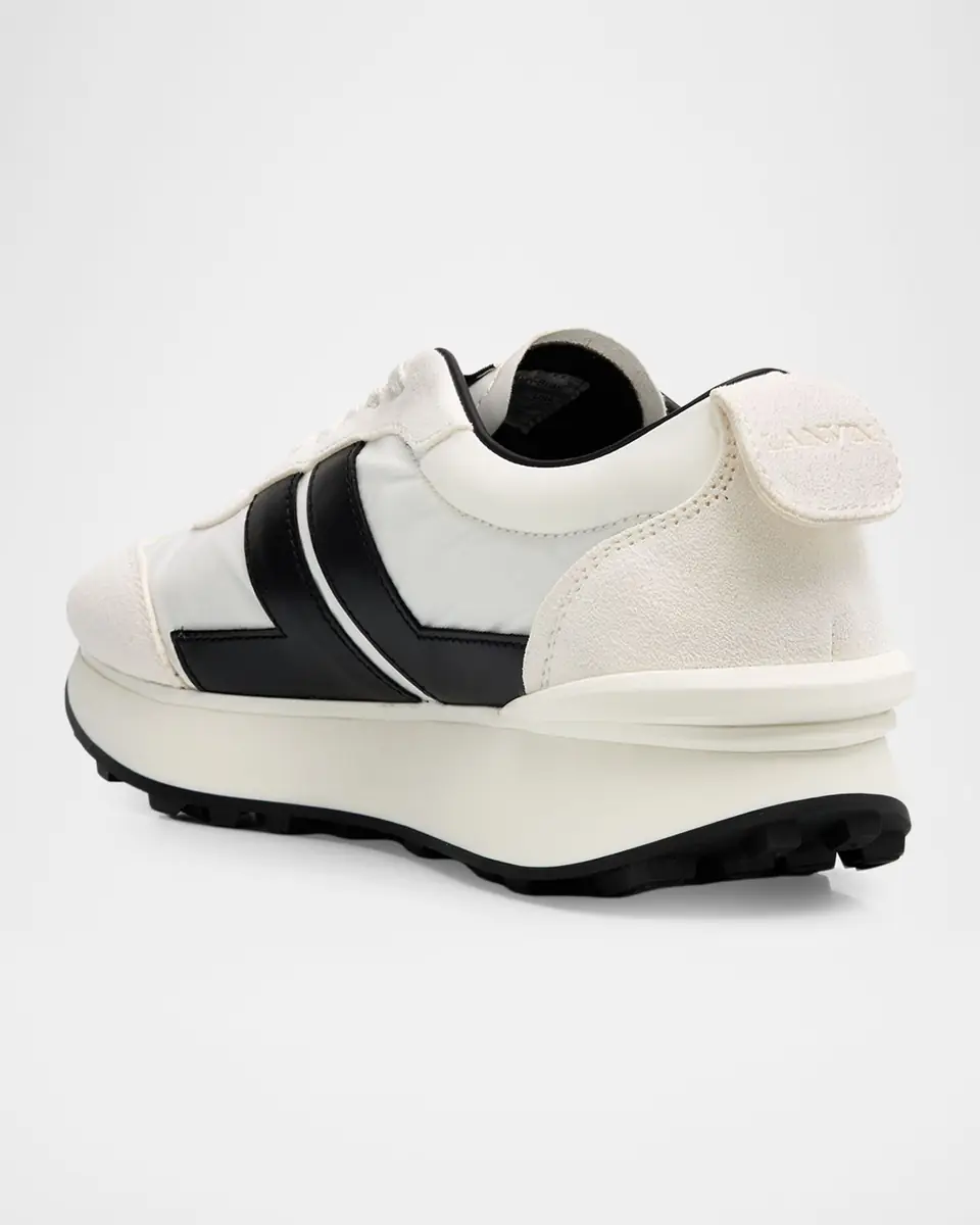 Lanvin Men's Nylon & Suede Low-Top Sneakers | Thumbnail 2 Lanvin Men's Nylon & Suede Low-Top Sneakers | Thumbnail 2