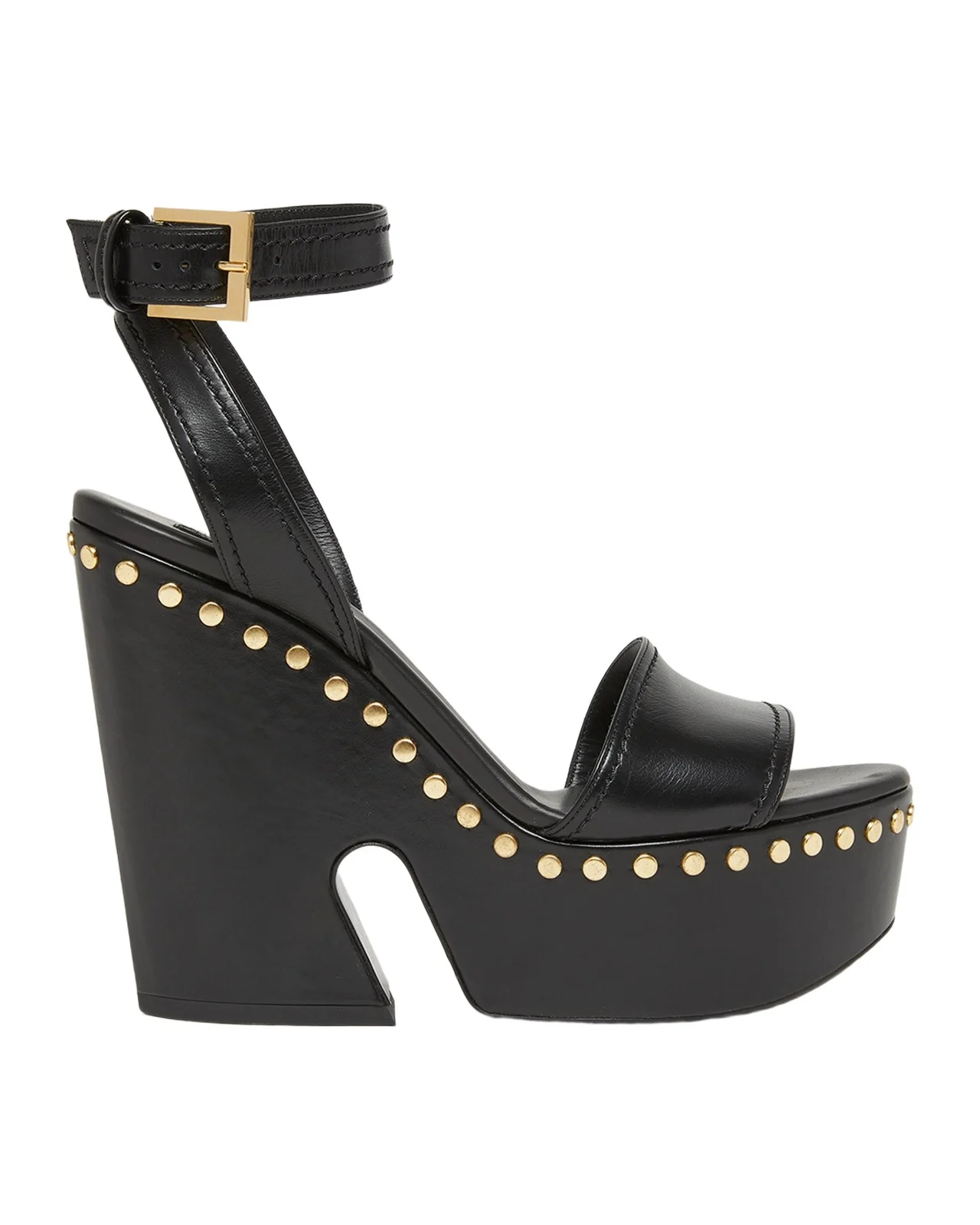 95mm Platform Leather Clog Sandals 95mm Platform Leather Clog Sandals